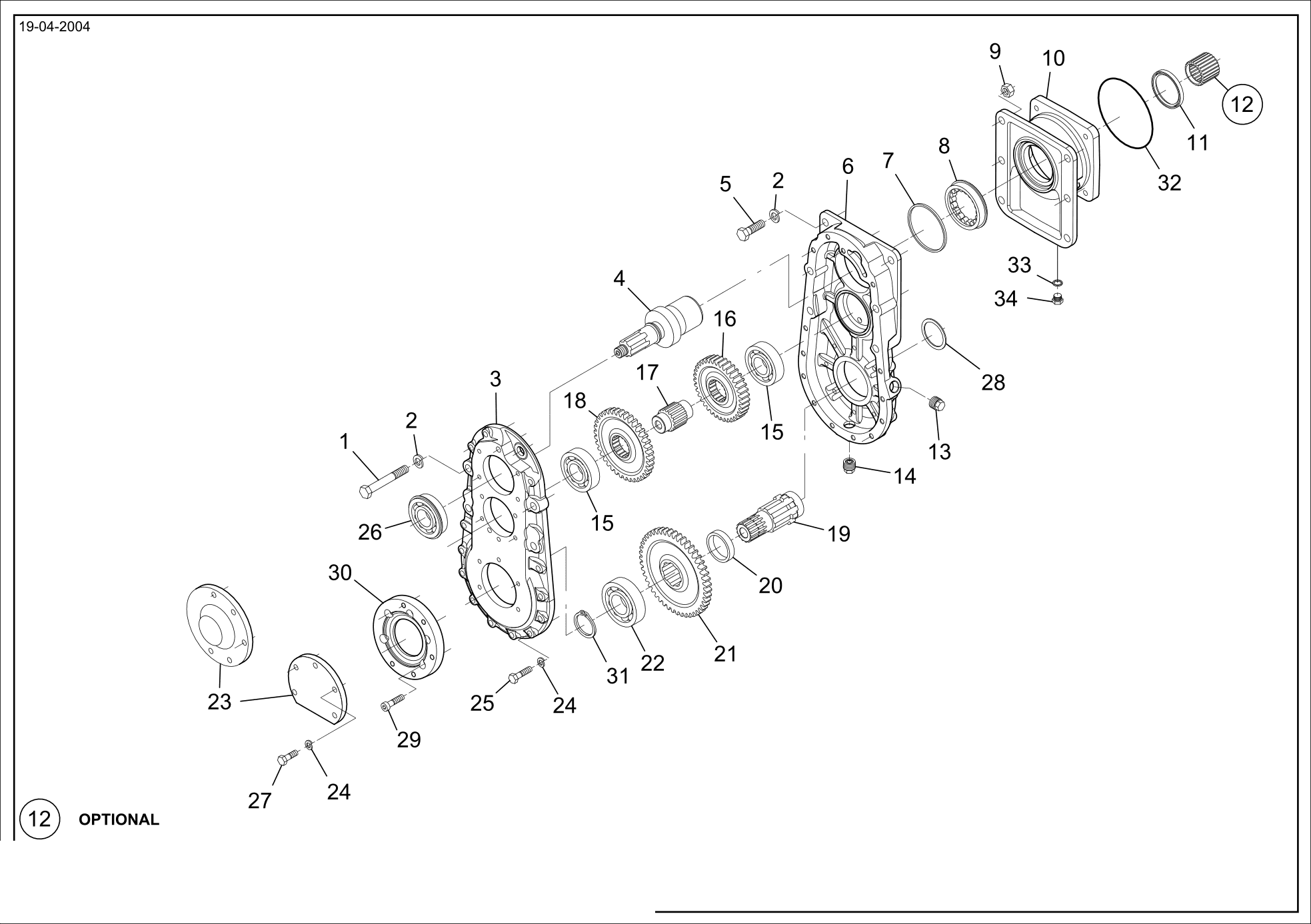 drawing for WIRTGEN GROUP 13066774 - SPACER (figure 4)