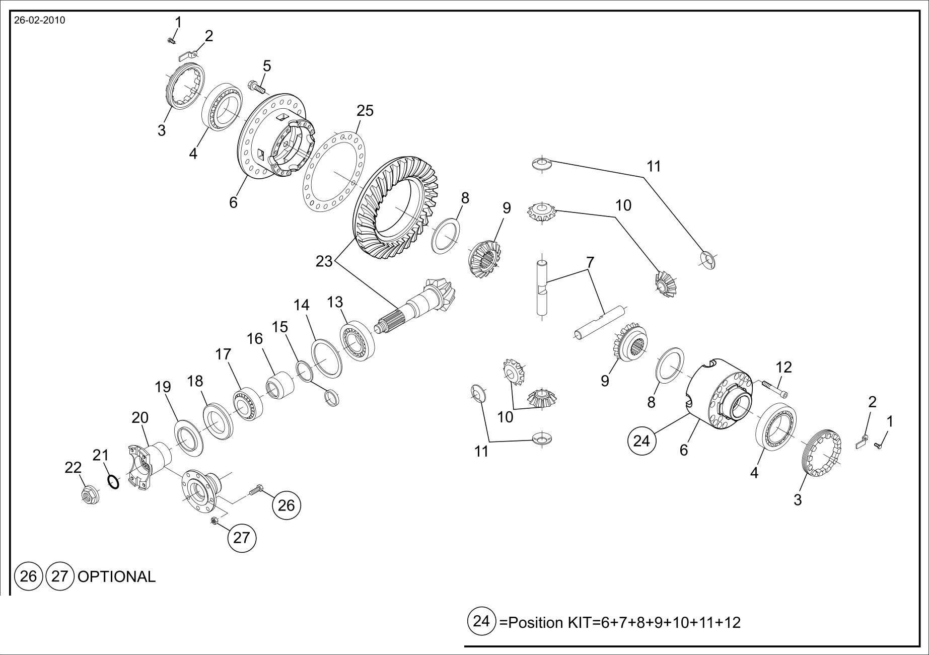 drawing for OMEGA LIFT 30.005.40311 - BEVEL GEAR SET (figure 4)