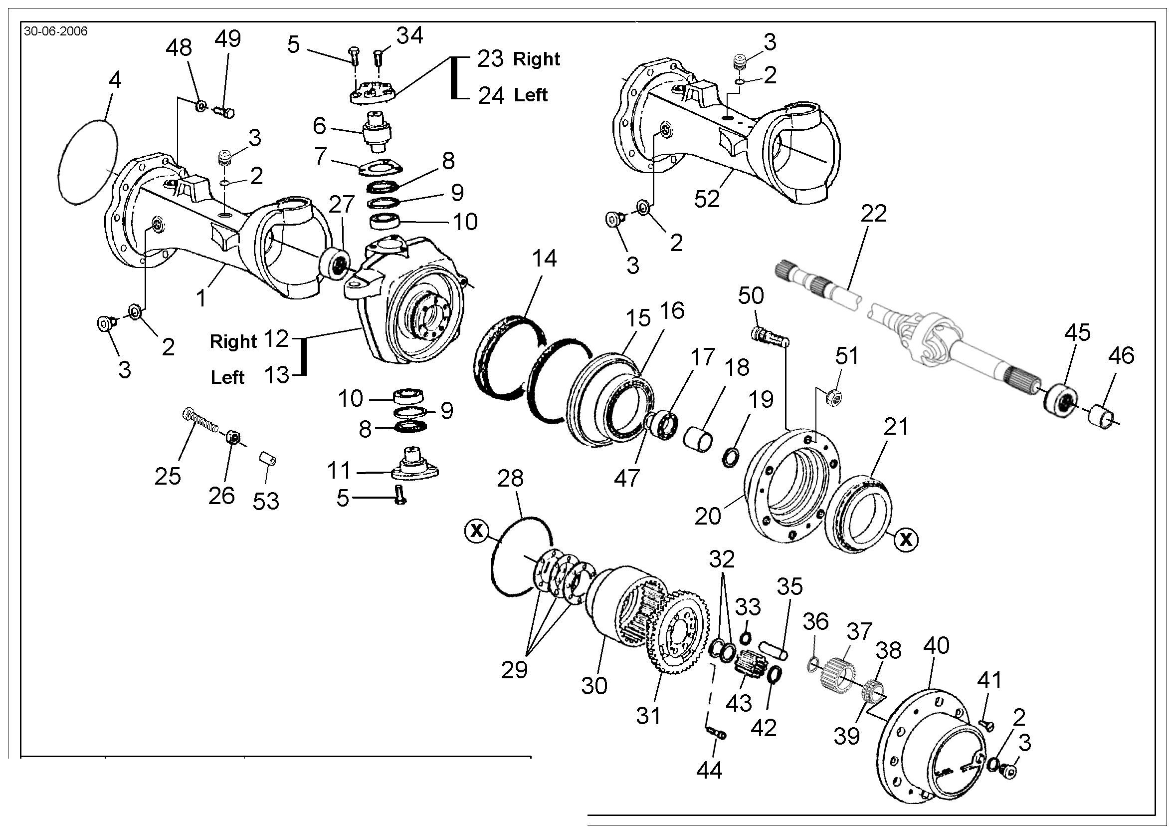 drawing for AGCO 205301020710 - RING GEAR (figure 1)