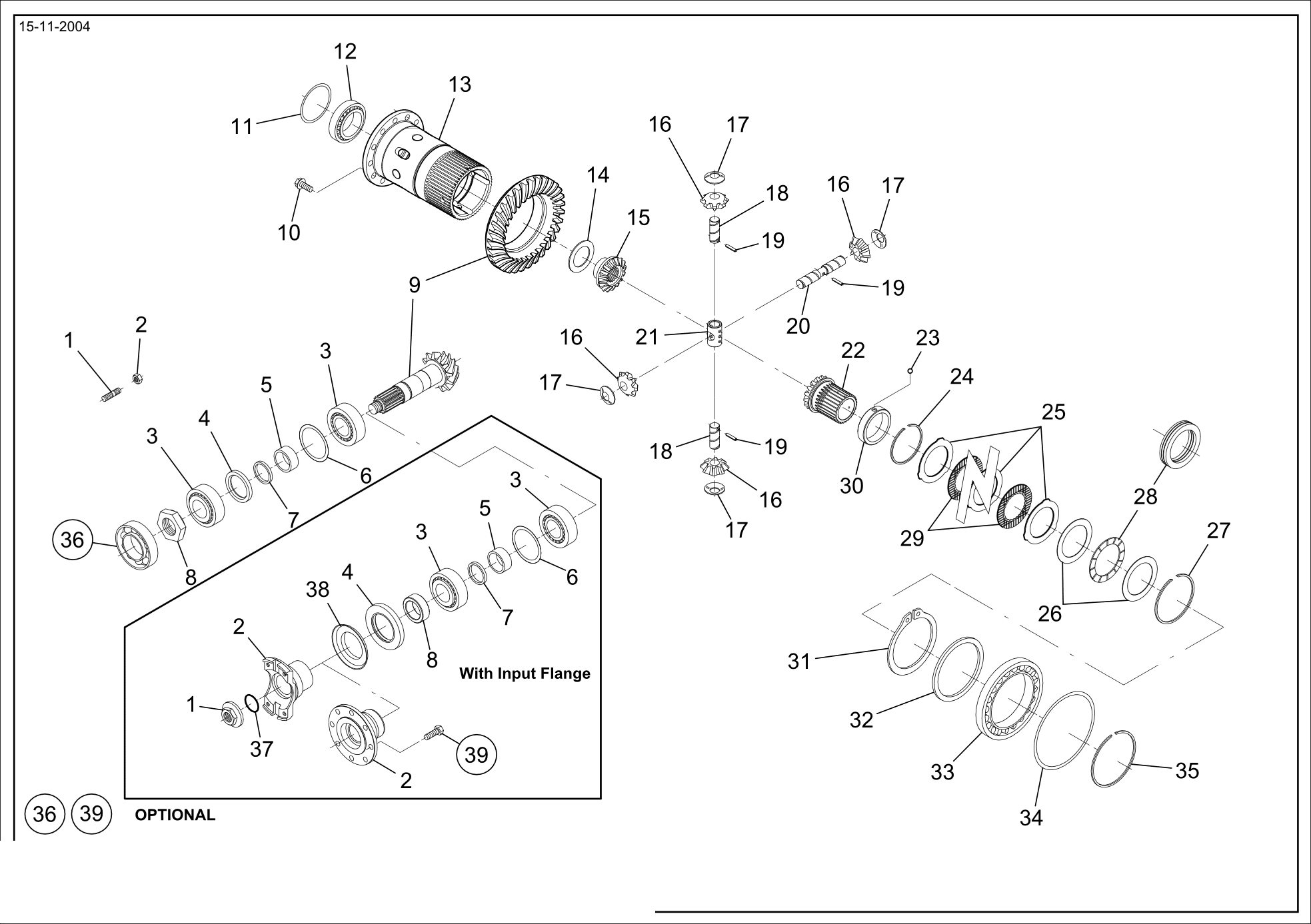 drawing for CNH NEW HOLLAND 87691753 - RING (figure 2)