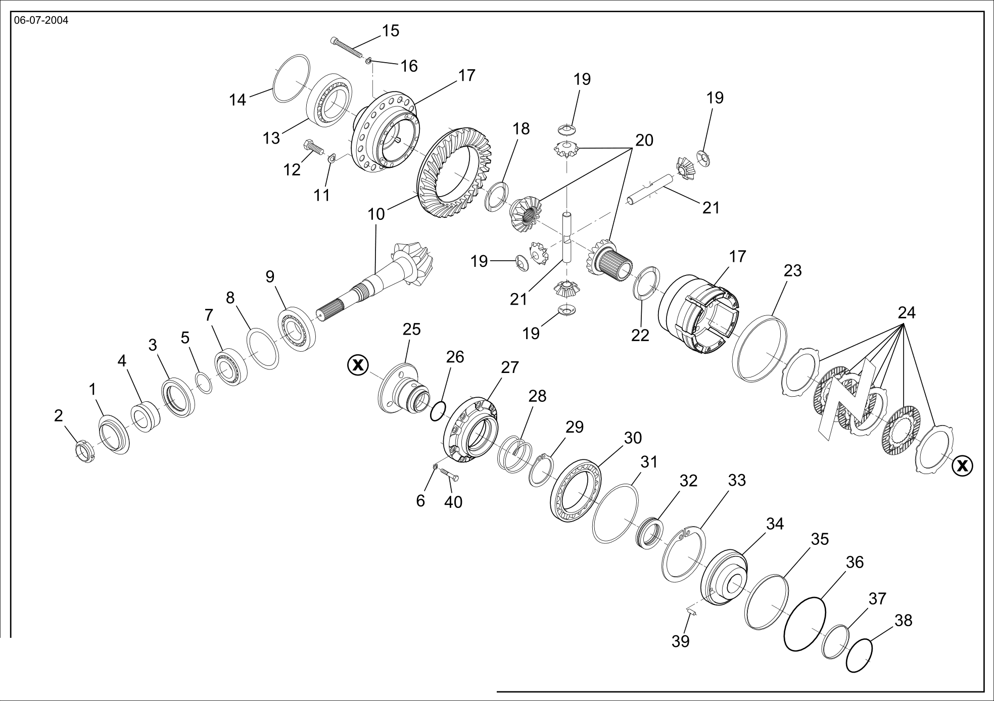 drawing for AGCO 3903937M1 - SEAL - O-RING (figure 5)