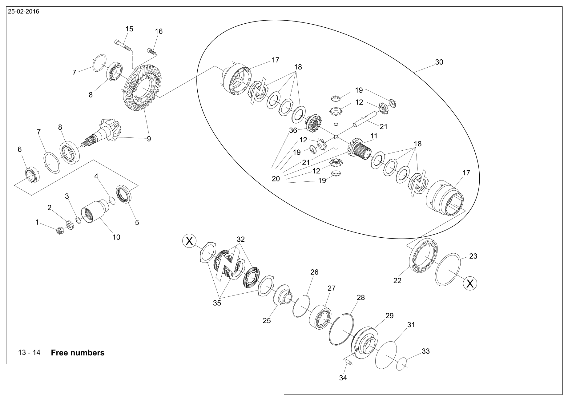 drawing for AGCO VLA9324 - BEARING (figure 3)