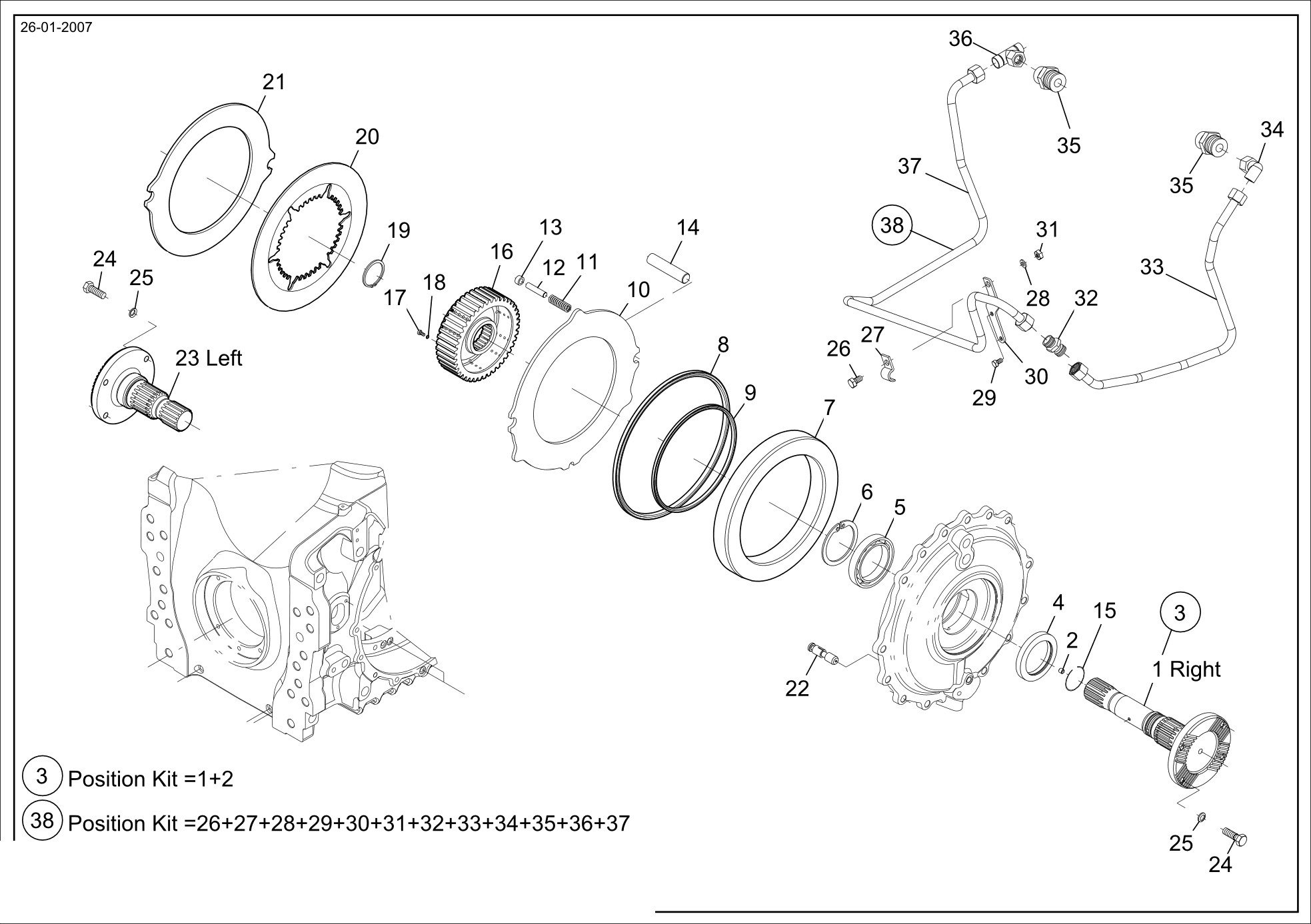 drawing for AGCO X560503817000 - SEAL (figure 1)