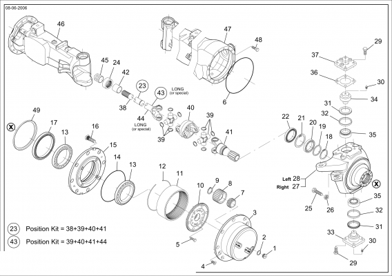 drawing for VALTRA 000514116 - JOINT CENTRE SECTION (figure 3)