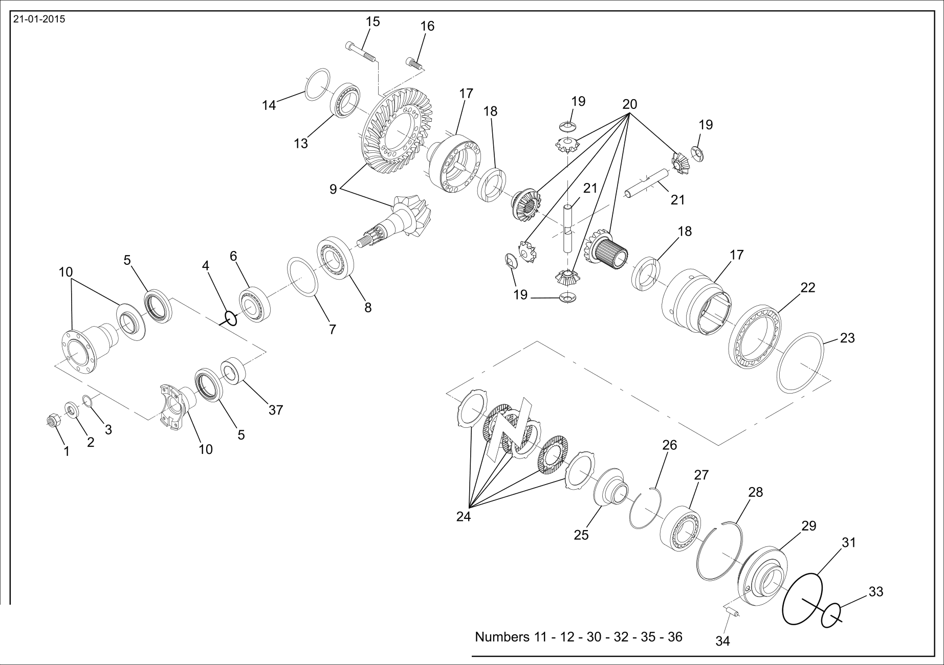 drawing for AGCO VLA9324 - BEARING (figure 5)