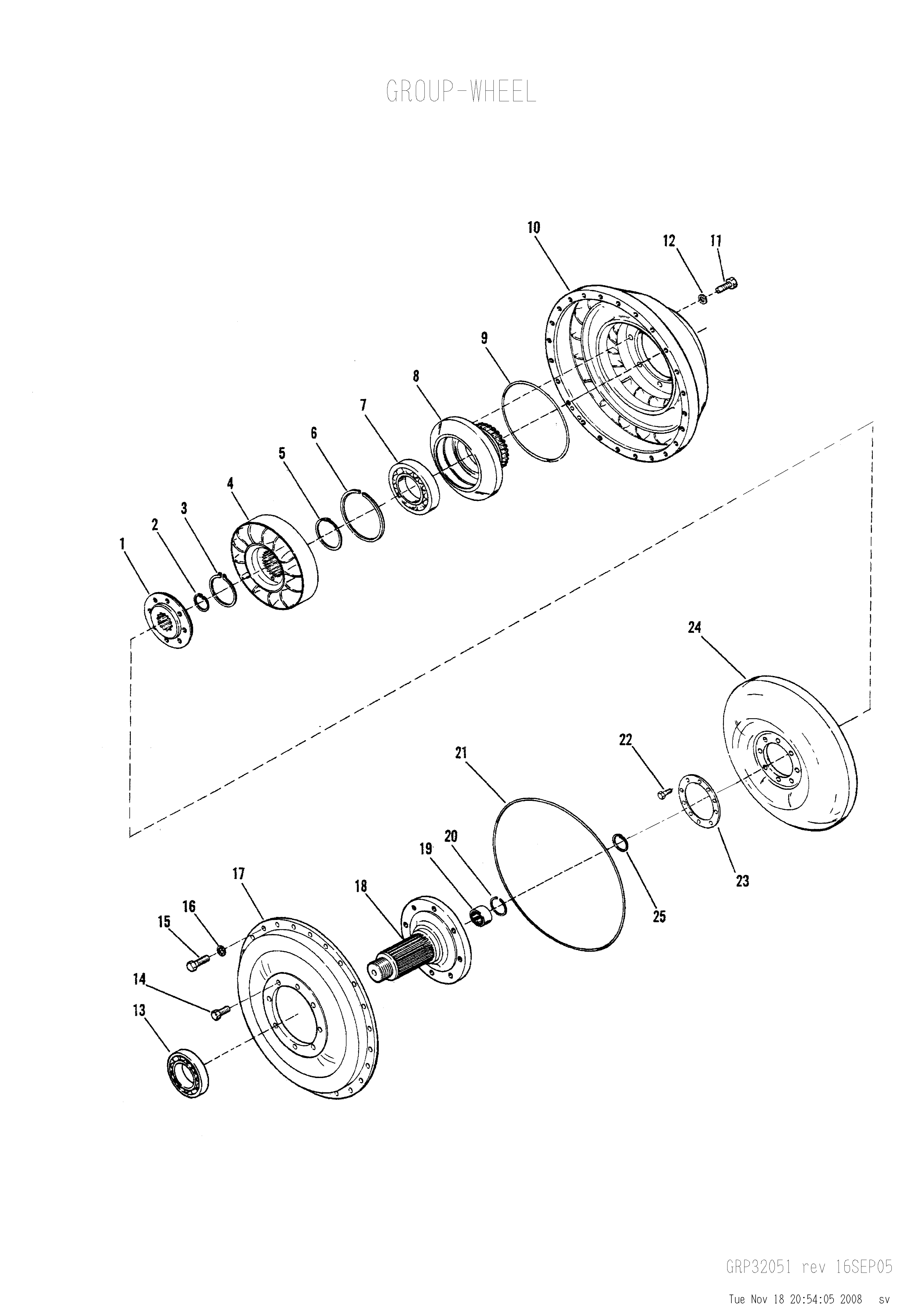 drawing for CNH NEW HOLLAND A18034 - HUB (figure 2)