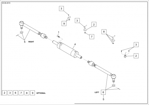 drawing for PAUS 513550 - TIE ROD (figure 2)