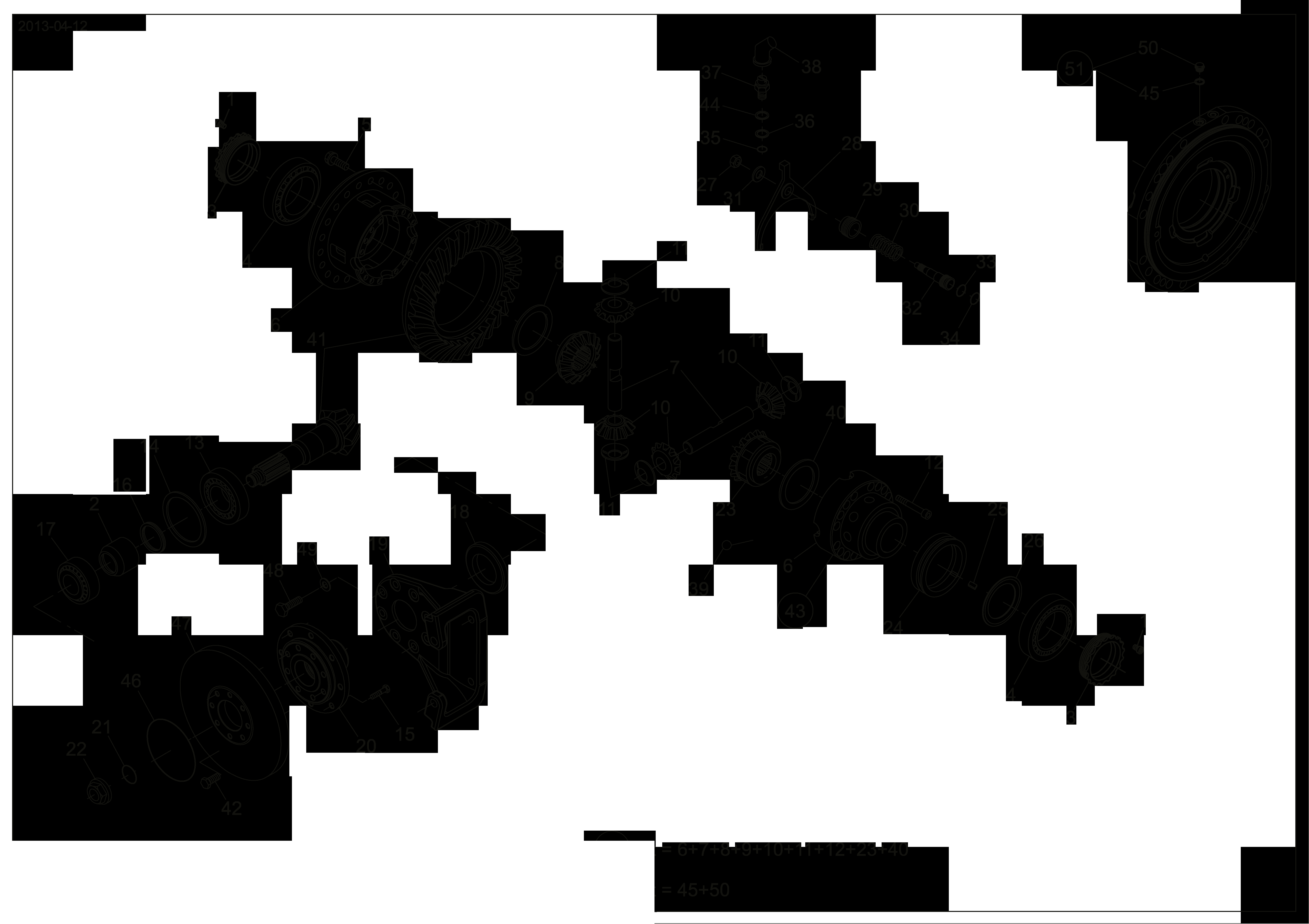 drawing for MERLO 048793 - SELECTOR FORK (figure 5)