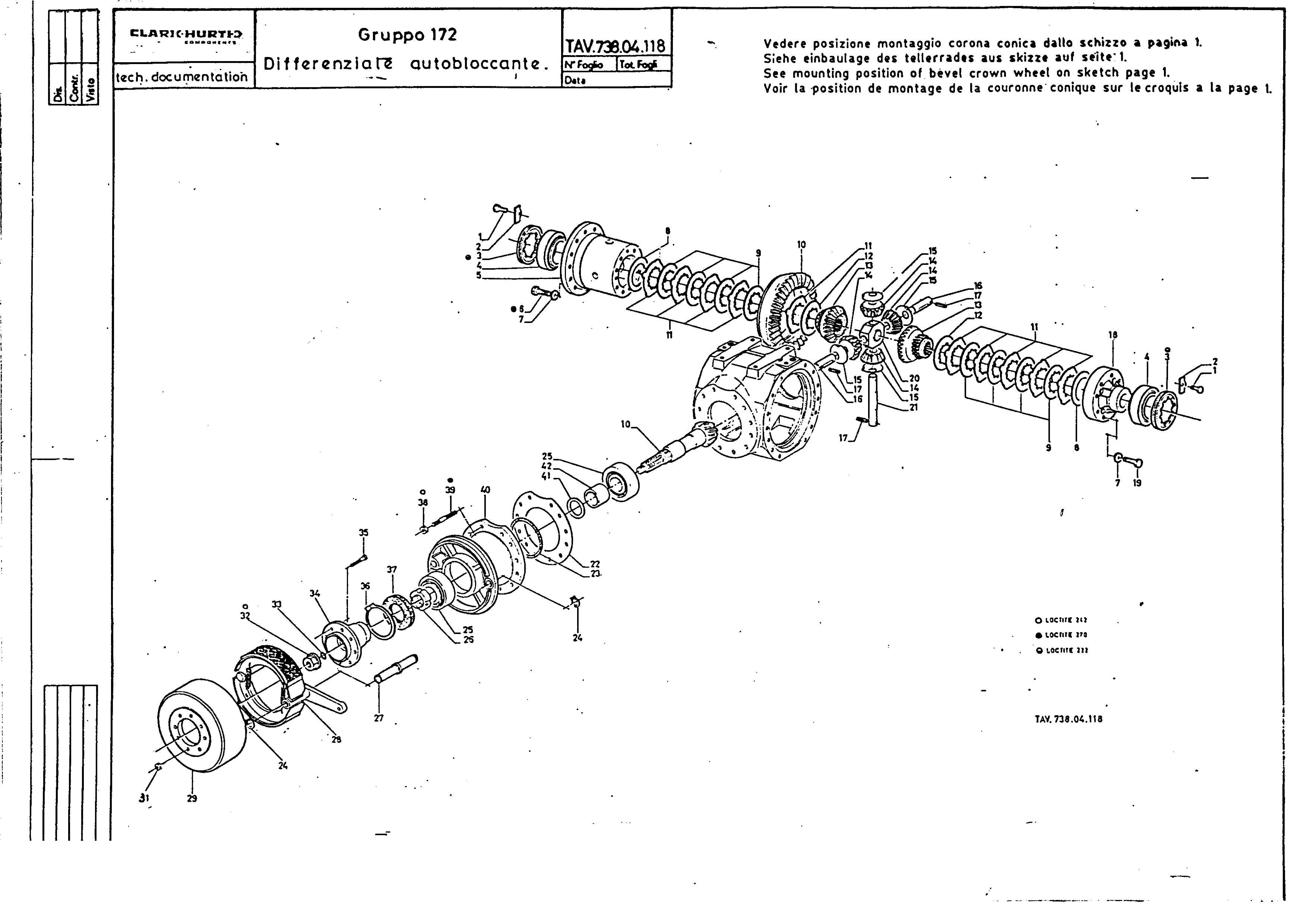 drawing for MECALAC 565A0025 - DIFFERENTIAL CARRIER (figure 5)