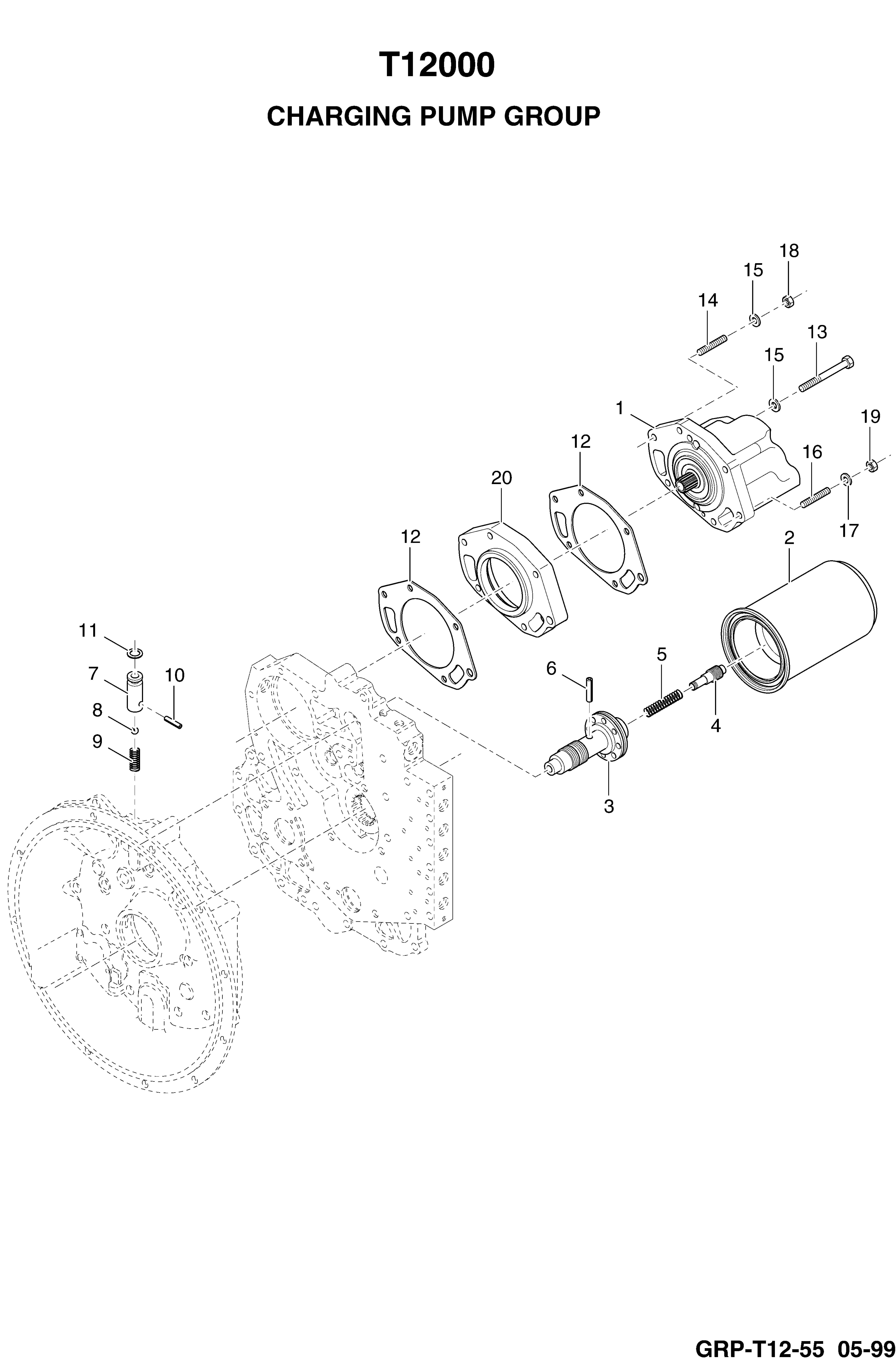 drawing for BOBCAT 106351B - ROLLER (figure 5)
