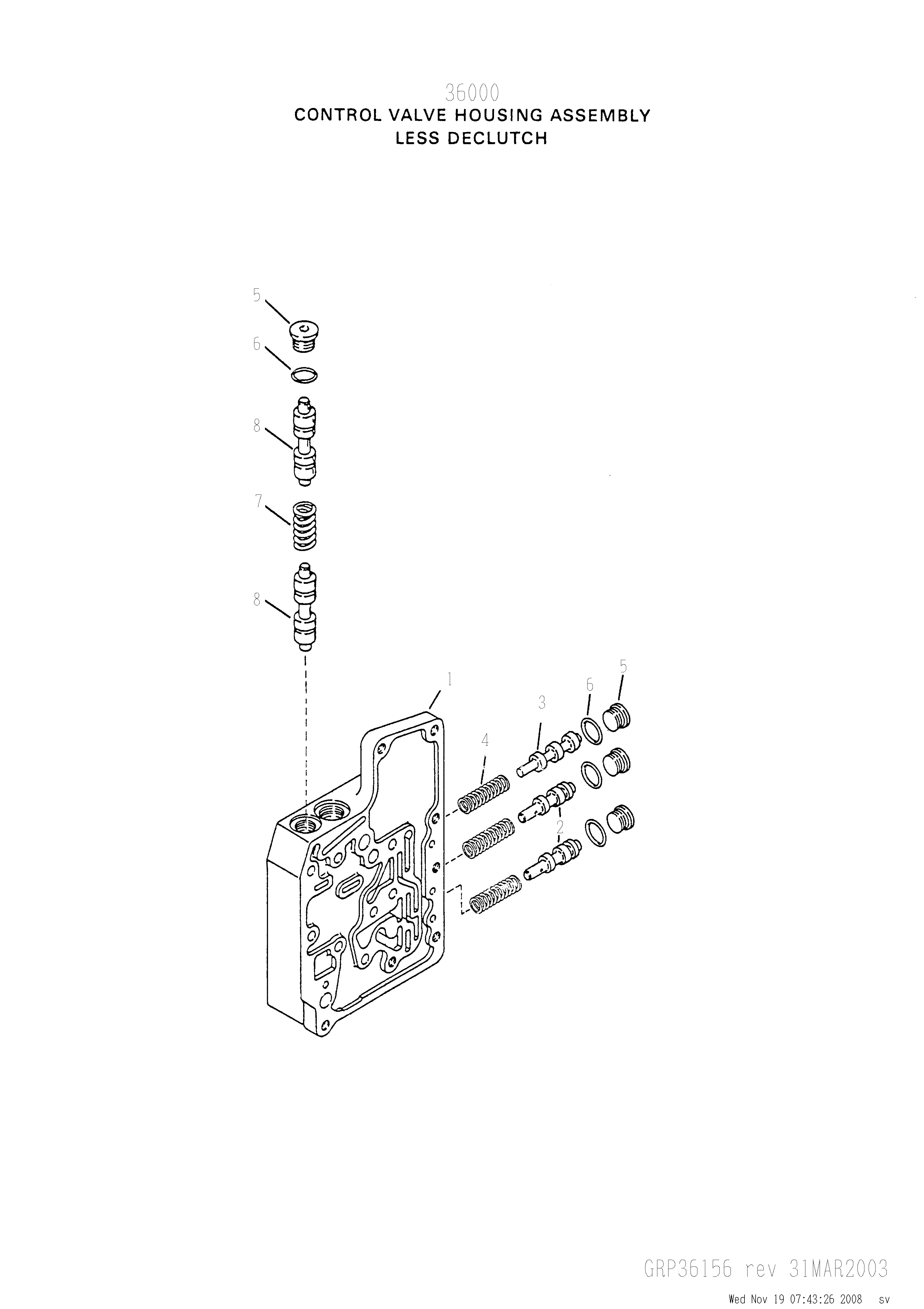 drawing for CNH NEW HOLLAND 4611607 - SPOOL (figure 1)