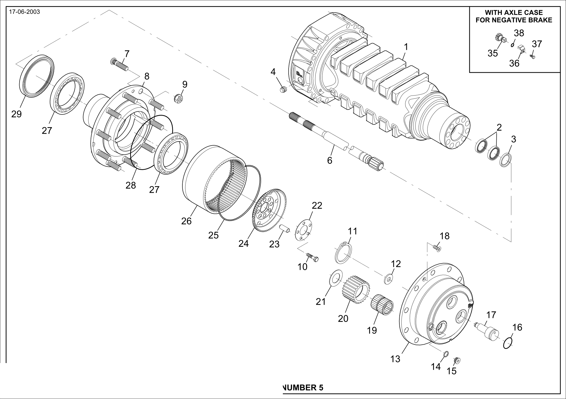 drawing for CNH NEW HOLLAND 71486974 - PLANET GEAR CARRIER (figure 2)