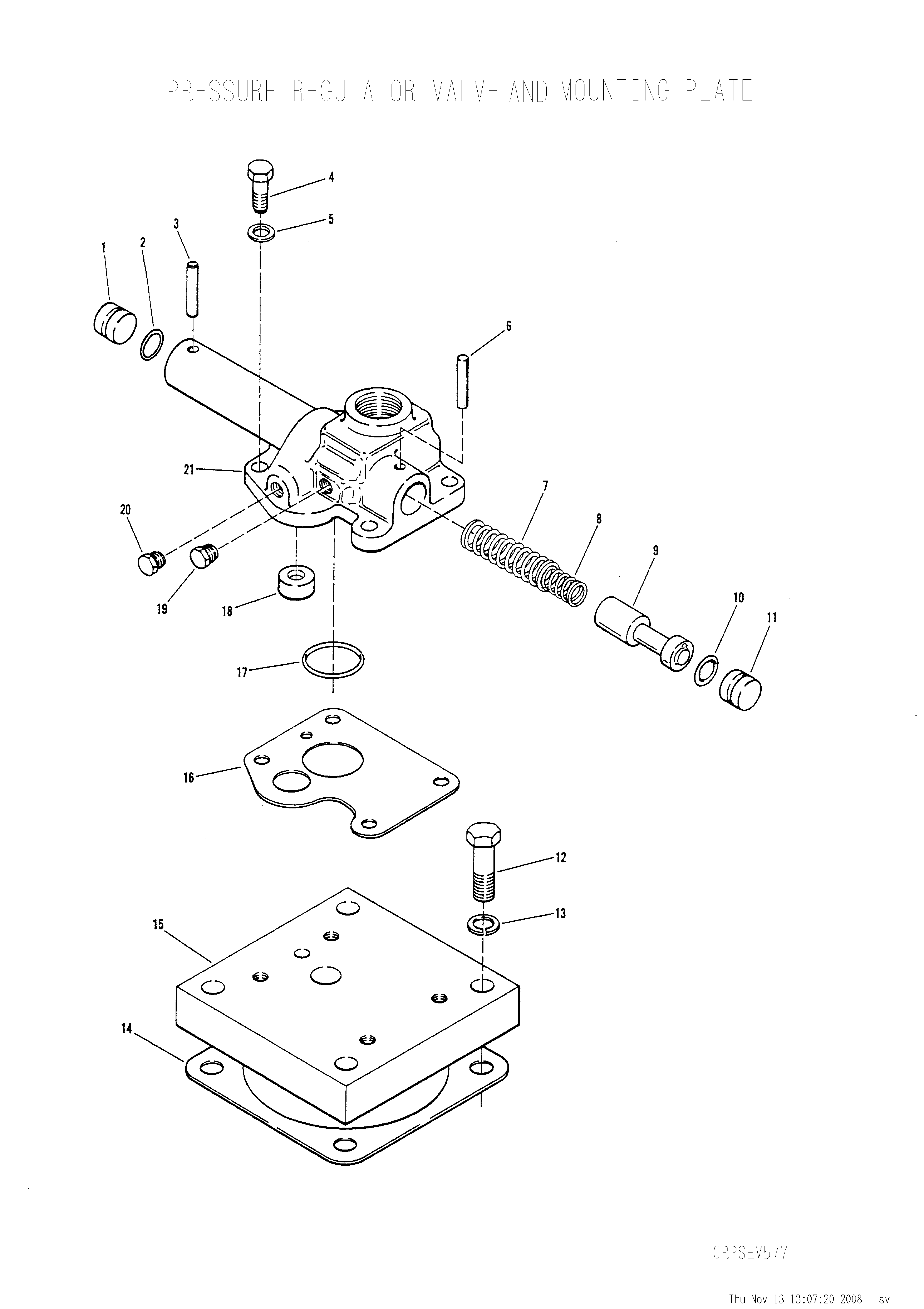 drawing for FIAT ALLIS 70672574 - VALVE (figure 2)