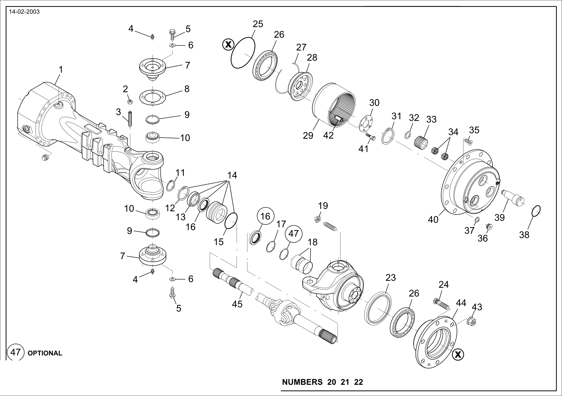 drawing for Hyundai Construction Equipment ZTAM-00703 - BEARING (figure 4)