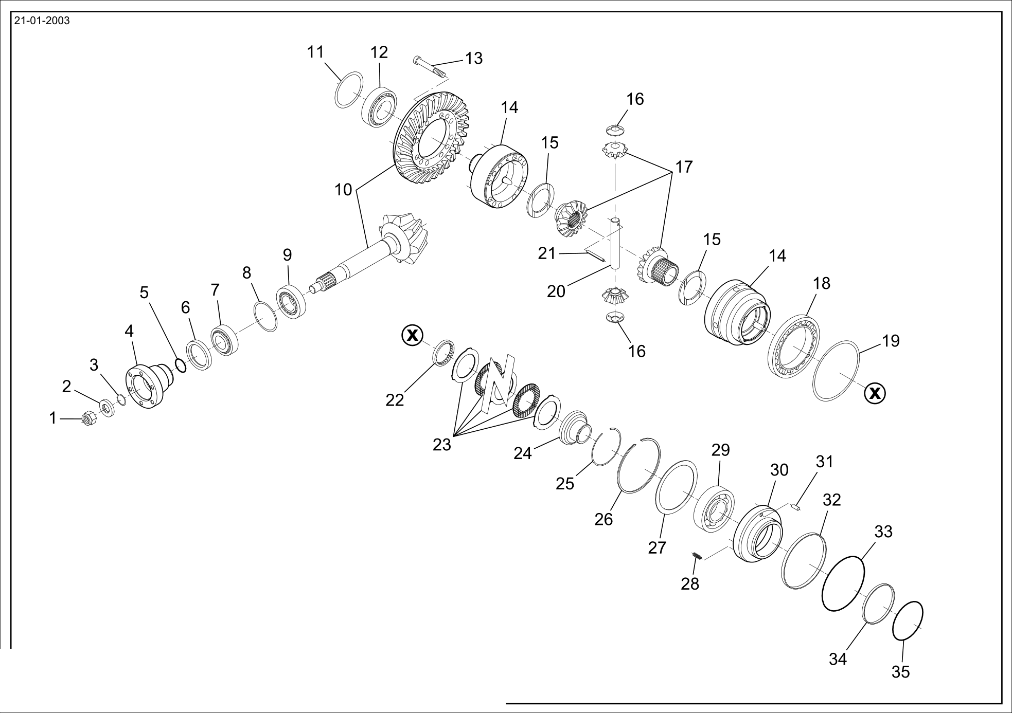 drawing for CNH NEW HOLLAND 1397441009 - SEAL (figure 1)