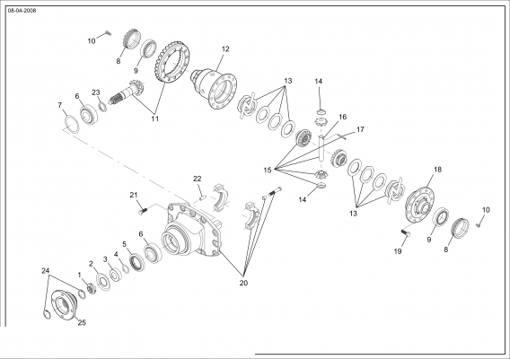 drawing for ERKUNT Y01106 - BEVEL GEAR SET (figure 4)