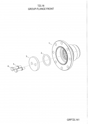Technical drawing of CNH NEW HOLLAND N8837 FLANGE with dimensions and layout