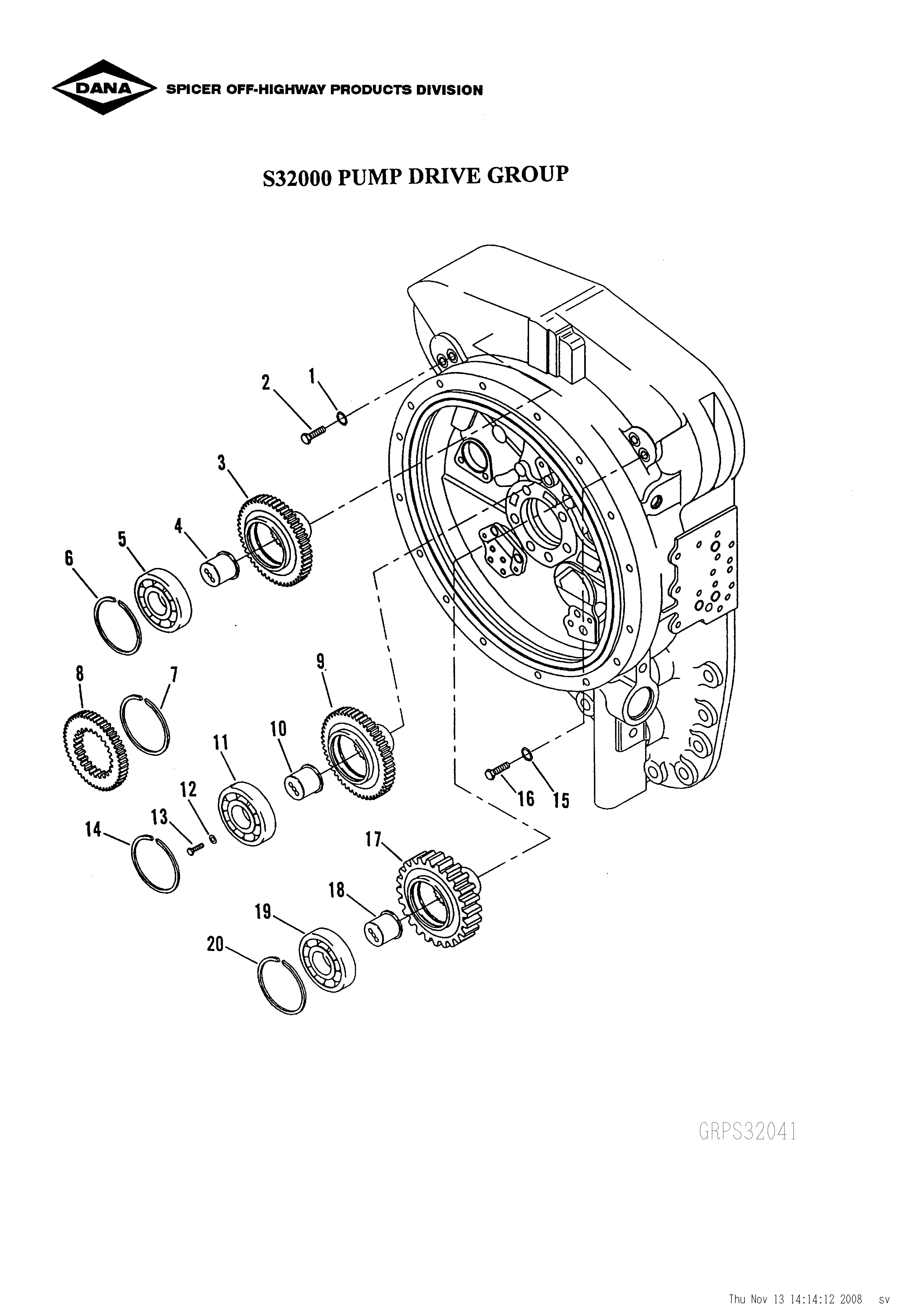 drawing for CNH NEW HOLLAND 75285004 - BEARING (figure 1)