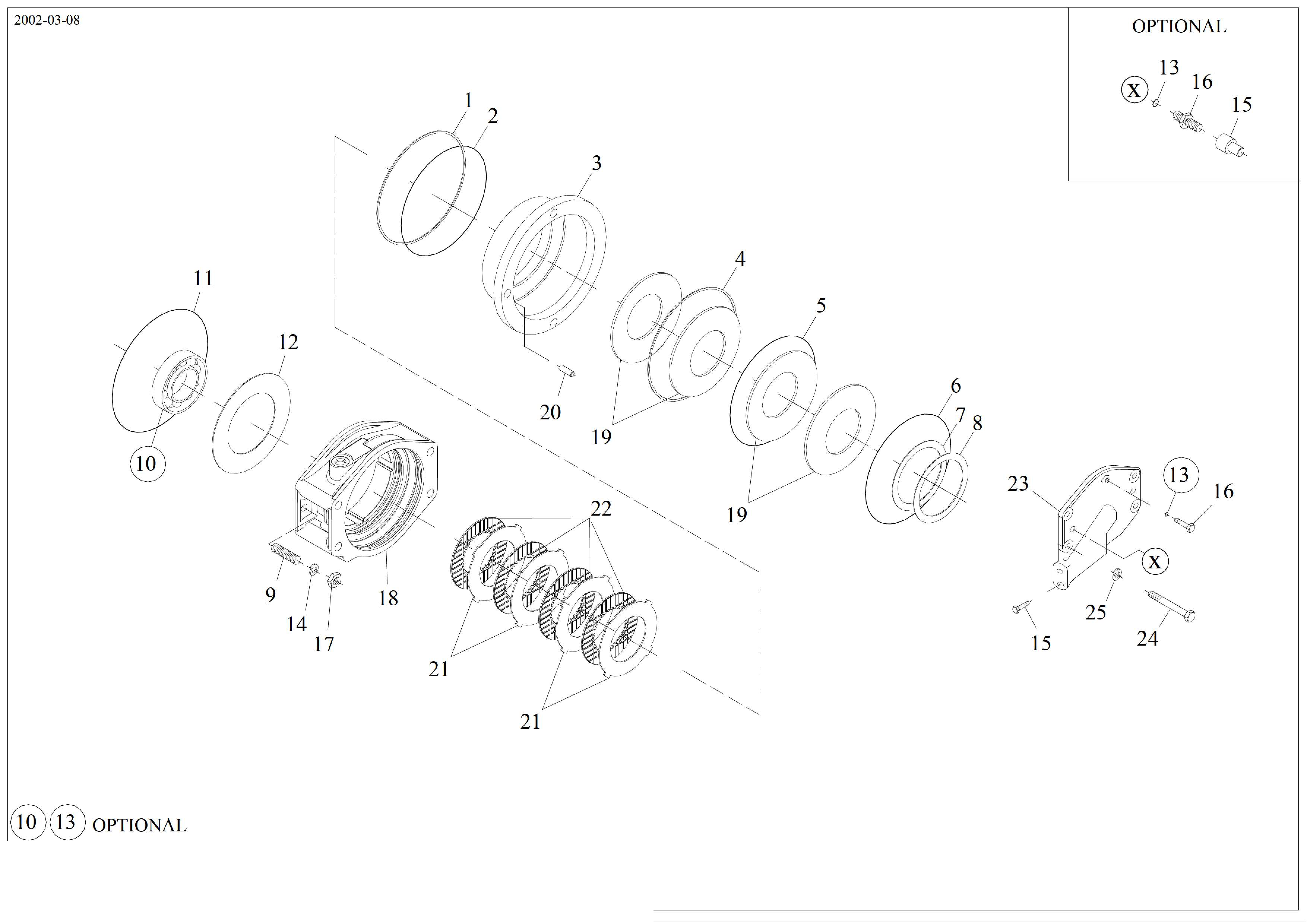 drawing for CNH NEW HOLLAND 71482526 - FRICTION WASHER (figure 4)