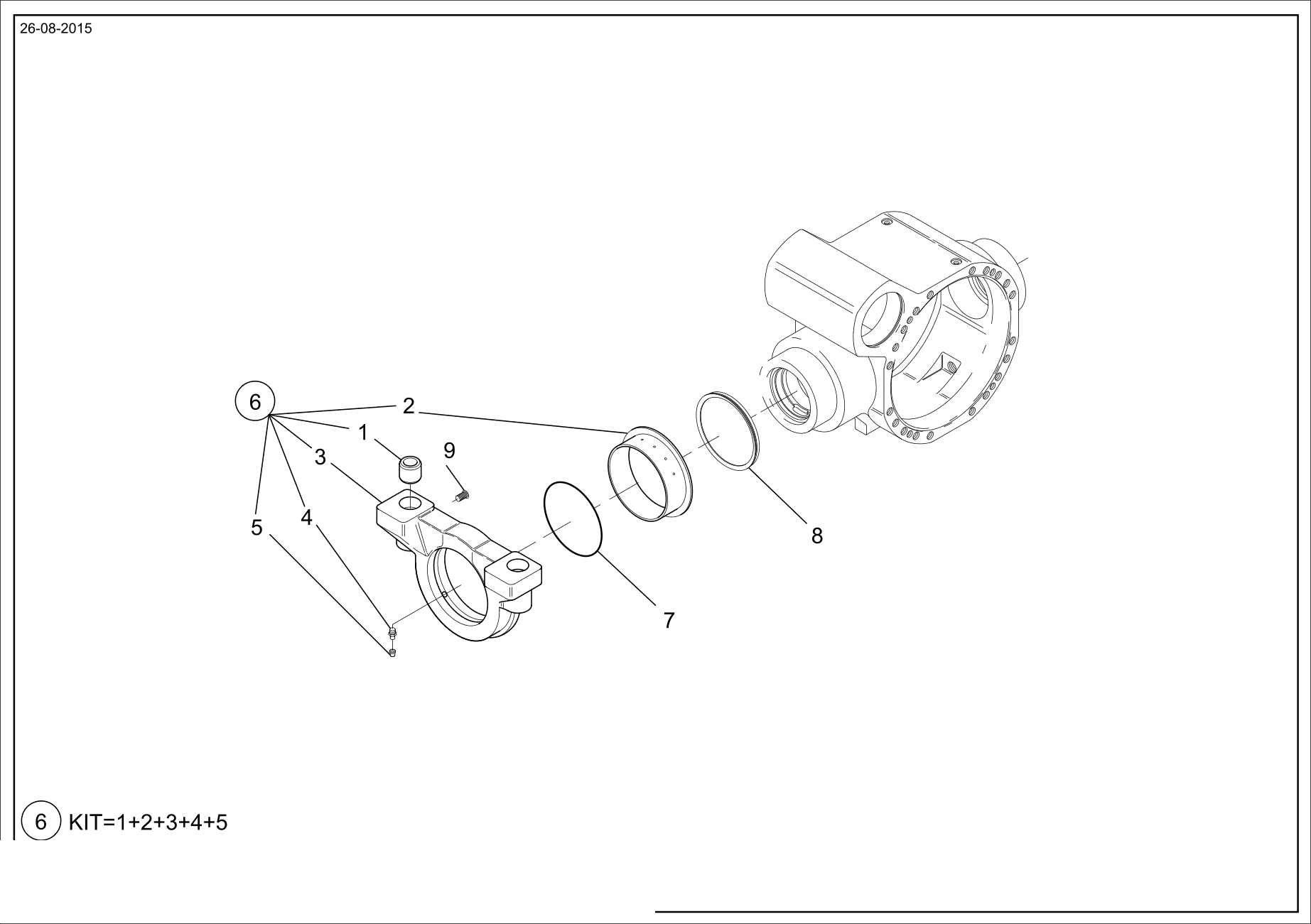 Technical drawing of CNH NEW HOLLAND 87701539 SUPPORT with dimensions and layout (figure 3)