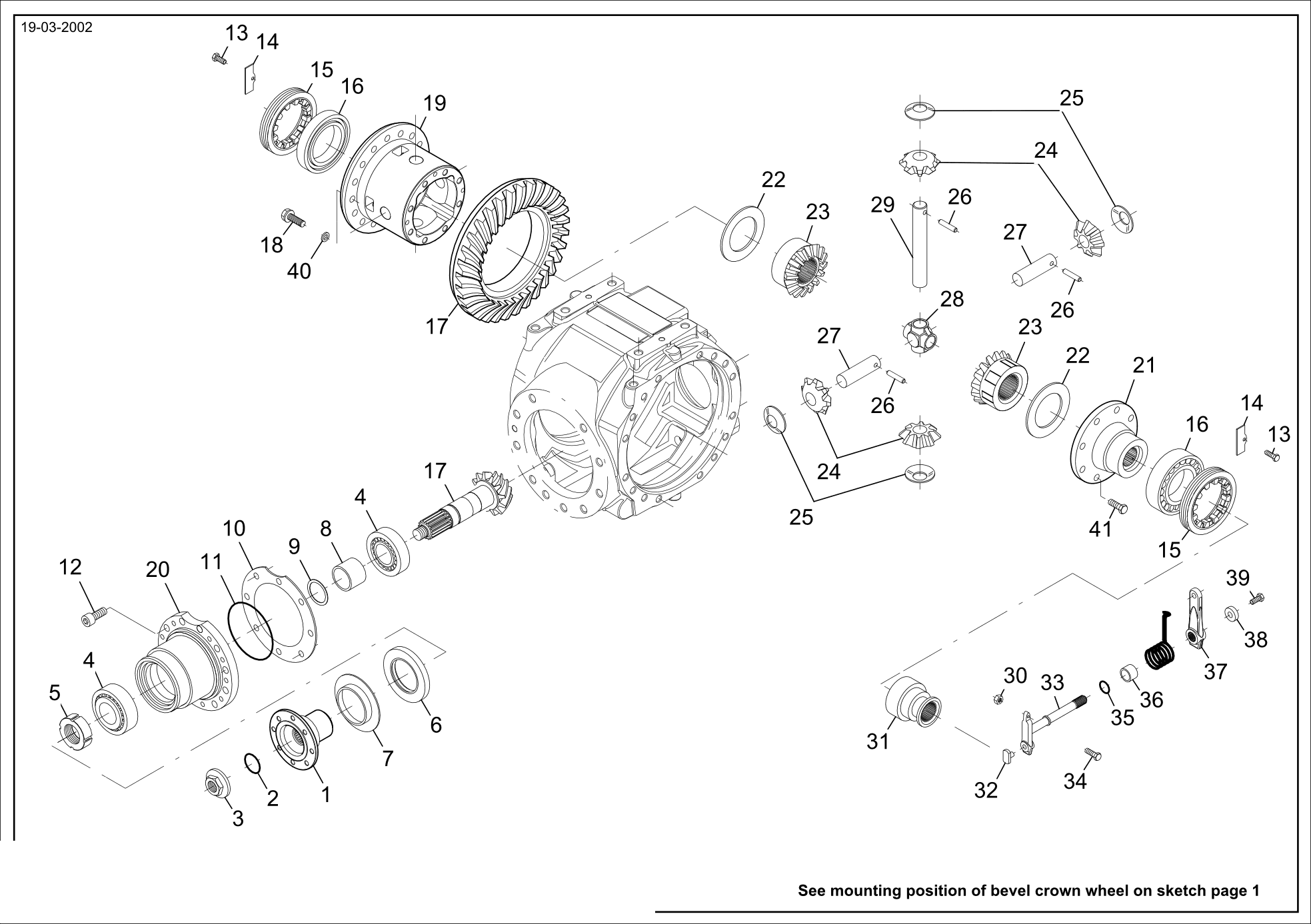 drawing for BUCYRUS 015424-2-21 - COVER (figure 5)