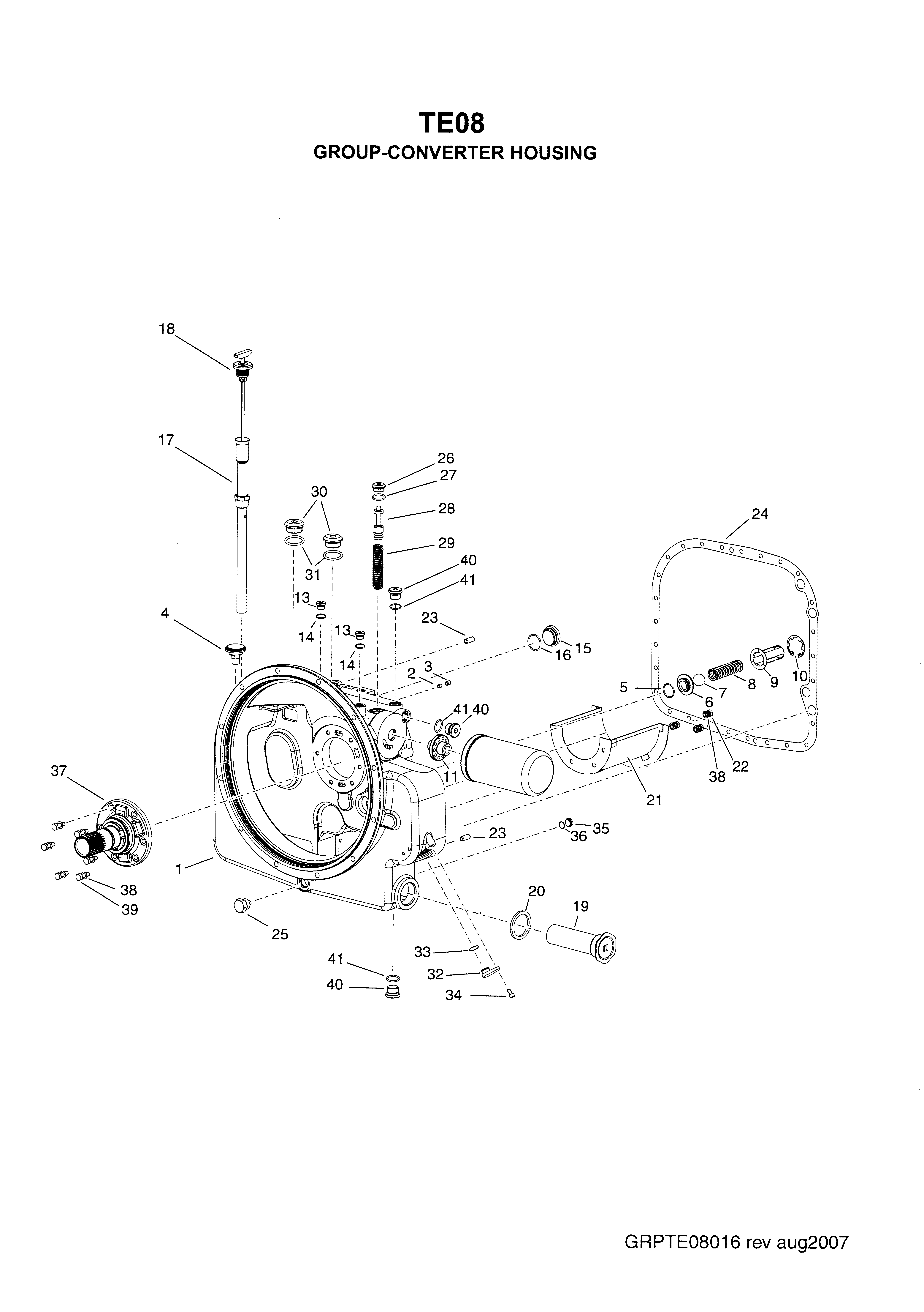 drawing for ROYAL TRACTOR R03232-01 - OIL FILTER (figure 5)