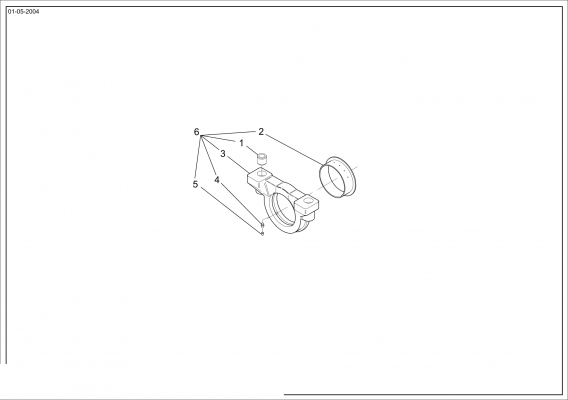 drawing for MERLO 048787 - SUPPORT (figure 2)