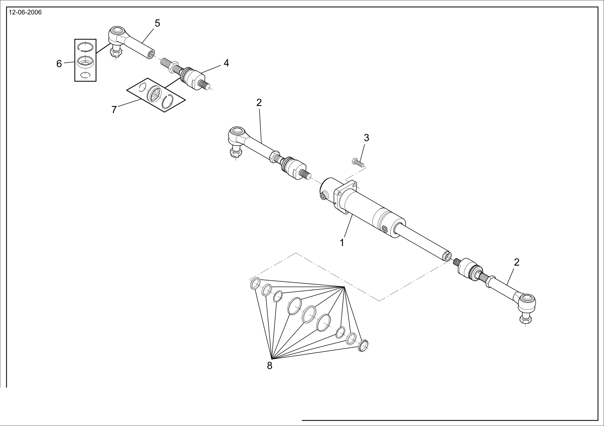 drawing for Dana Spicer 000.050140 - RUBBER BOOT AND LOCK RINGS KIT (figure 2)