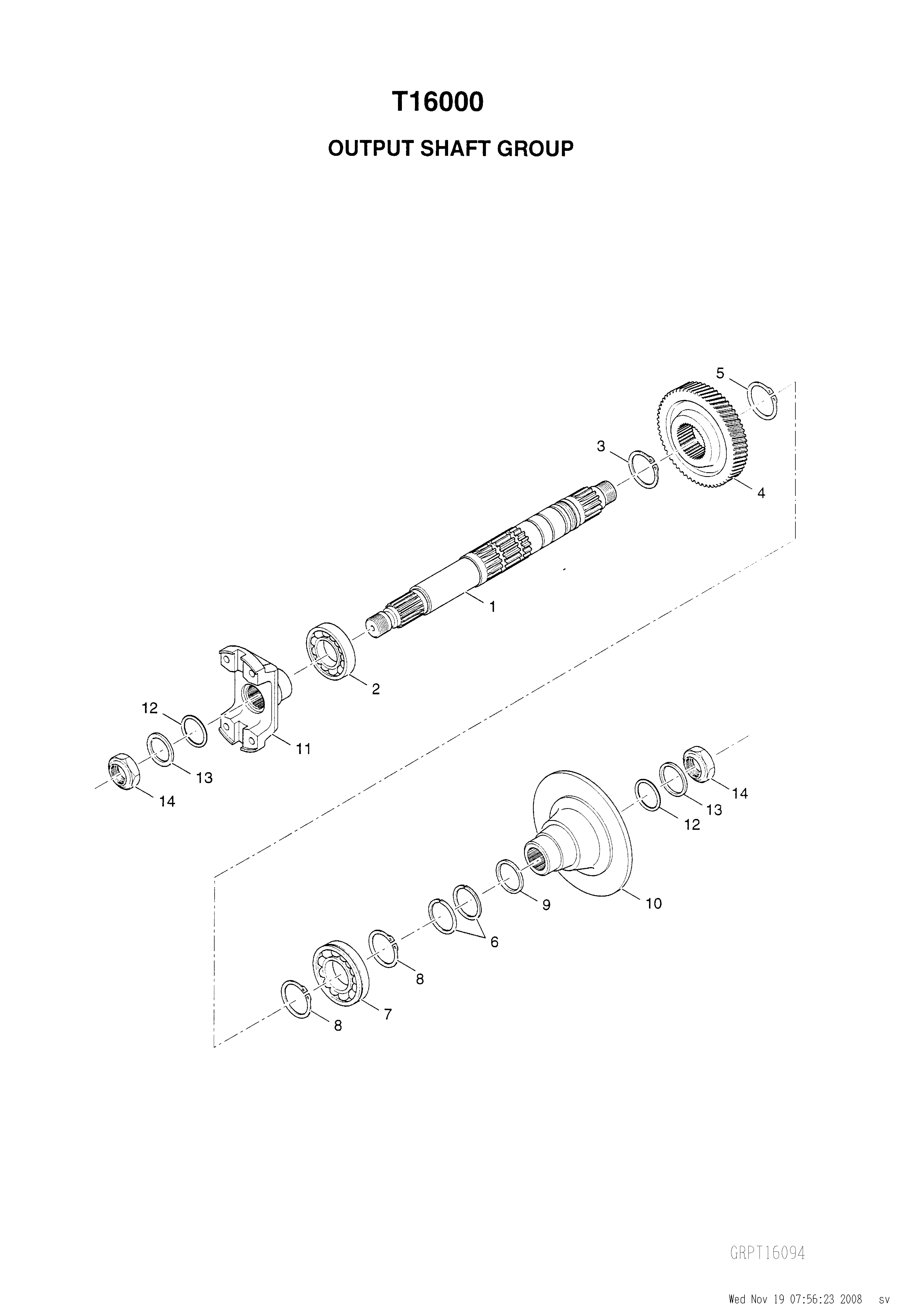 drawing for CNH NEW HOLLAND 85808334 - GEAR (figure 3)