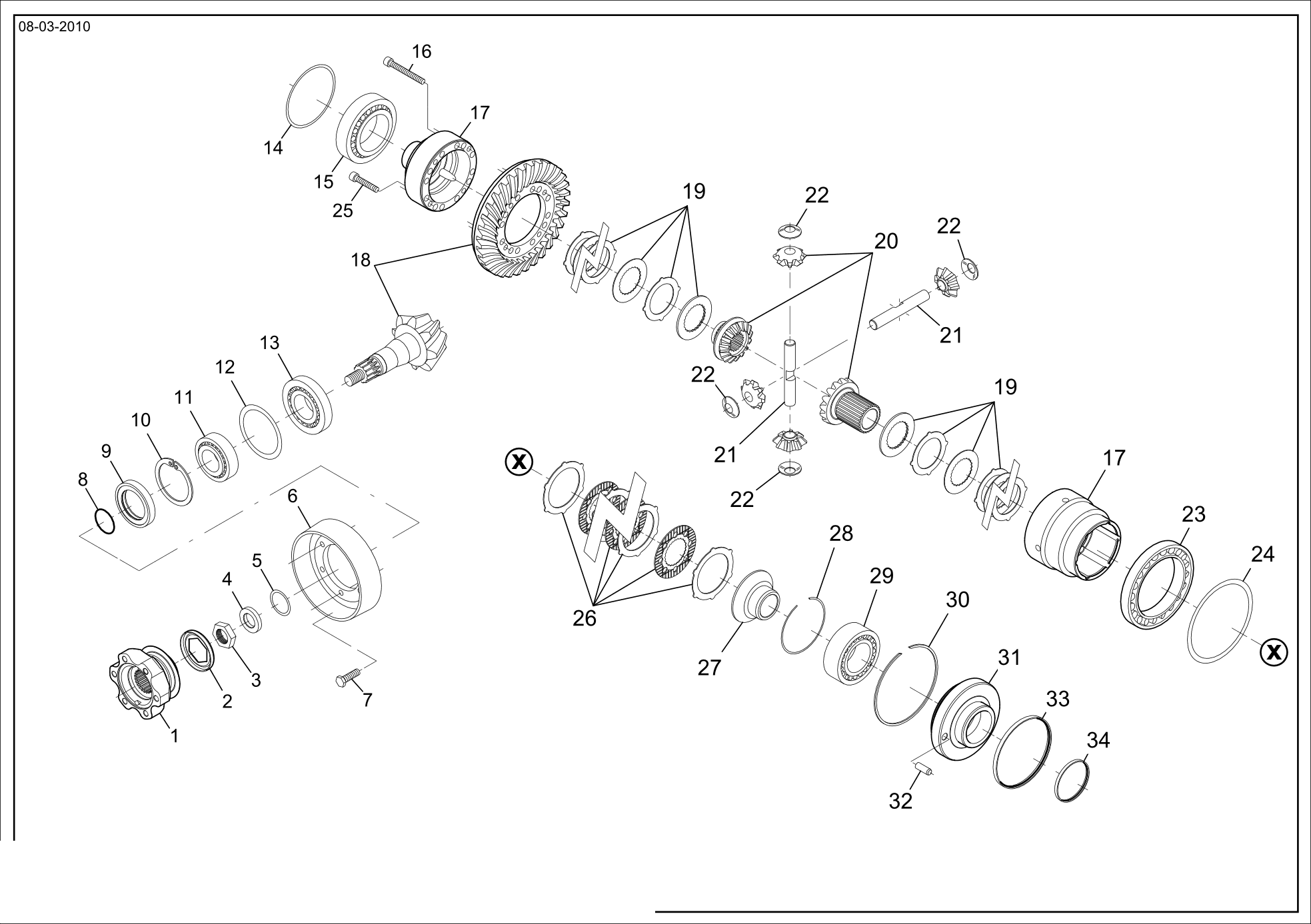 drawing for CNH NEW HOLLAND 1397431007 - NUT (figure 4)