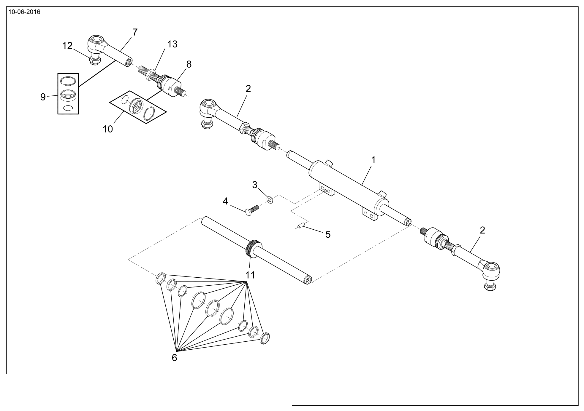 drawing for CNH NEW HOLLAND 71477147 - HEXAGON BOLT (figure 2)