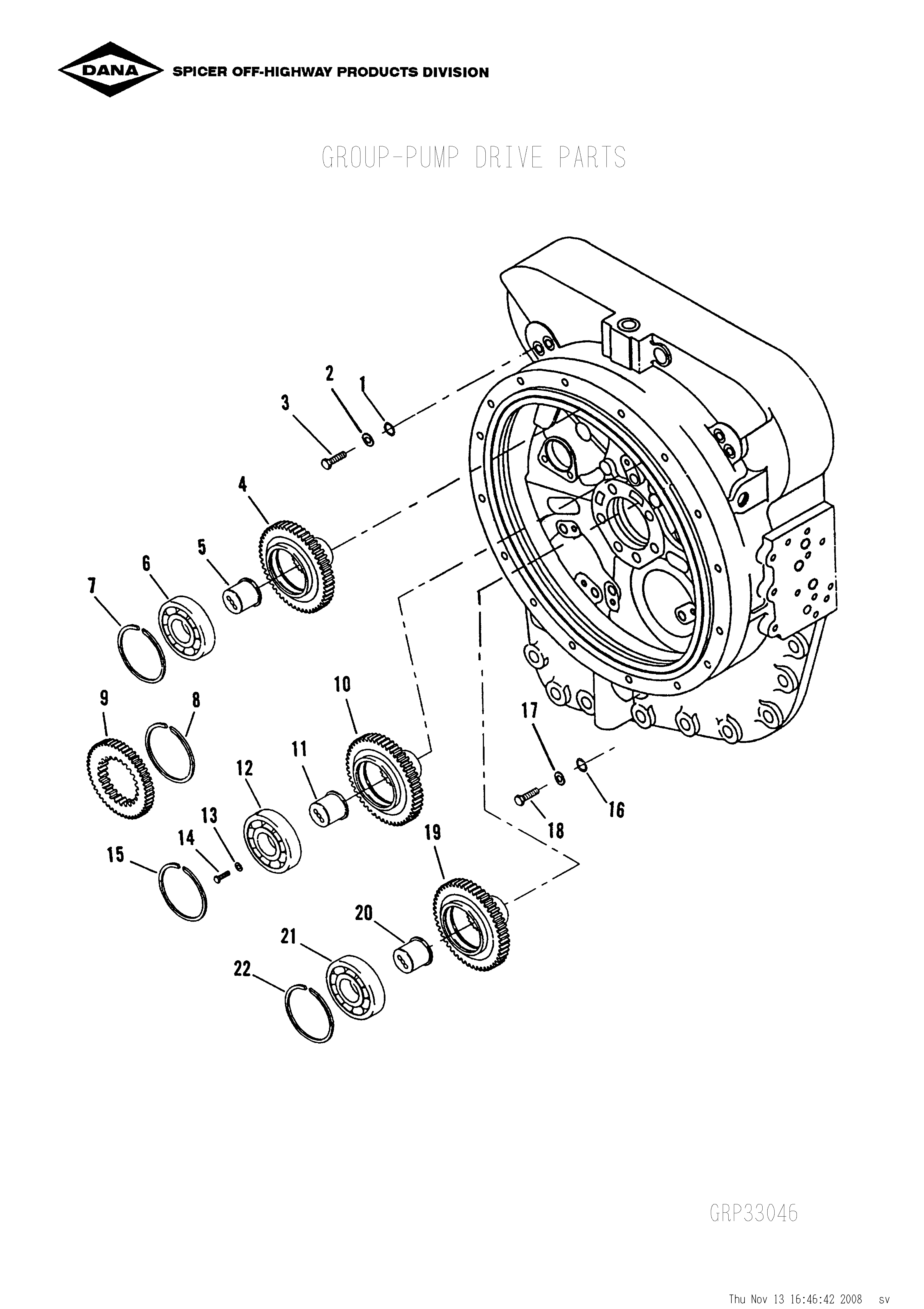 drawing for NACCO GROUP 0330531 - GEAR (figure 1)