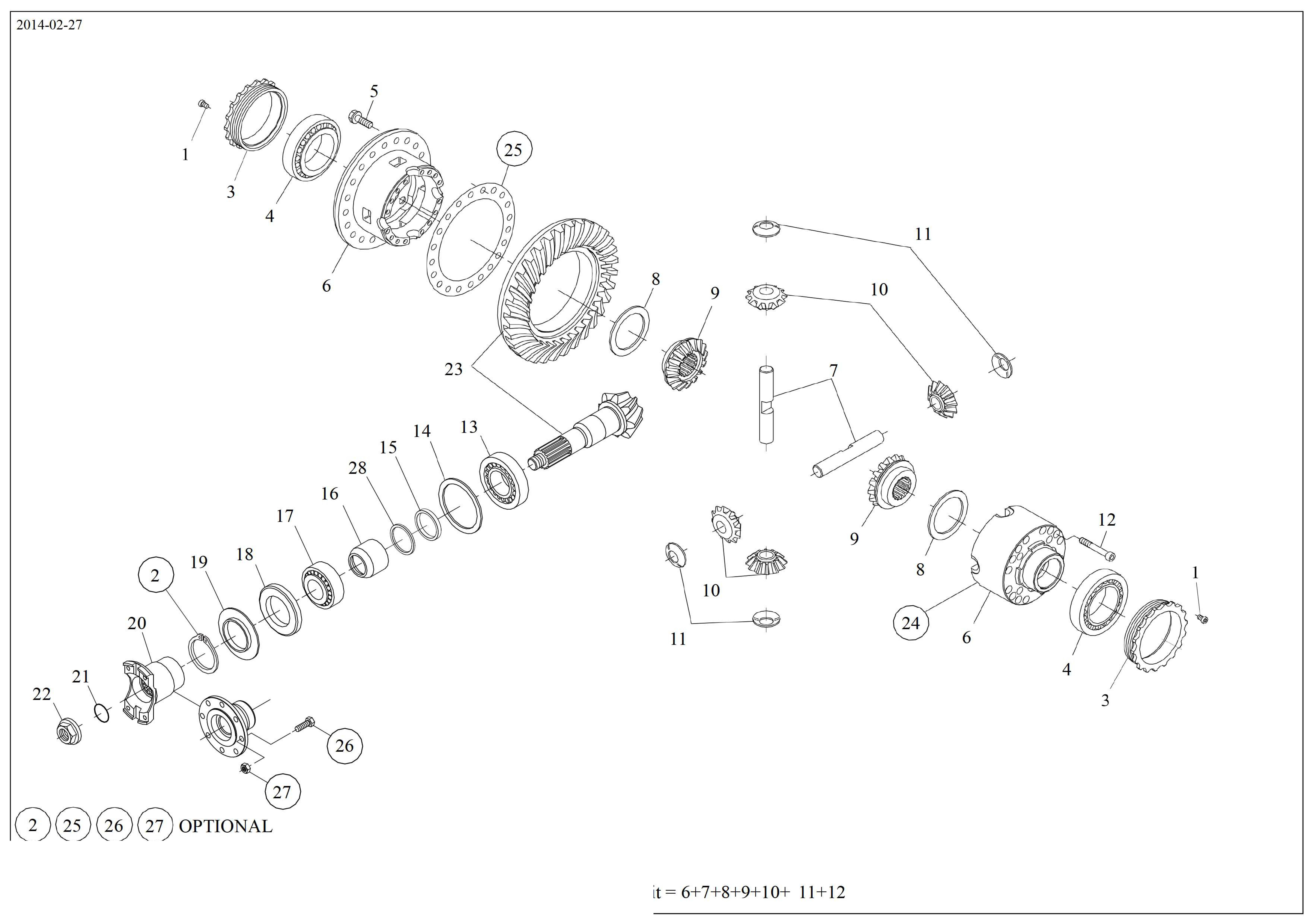 drawing for OMEGA LIFT 80.005.40311 - BEVEL GEAR SET (figure 4)