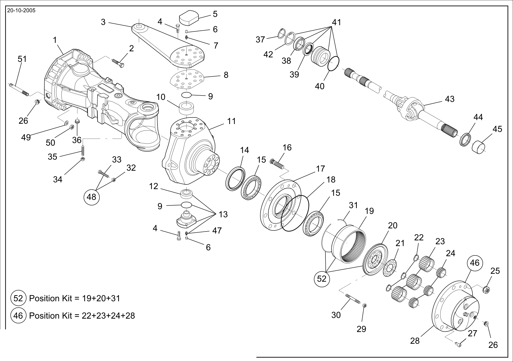 drawing for CNH NEW HOLLAND 71490711 - JOINT (figure 2)