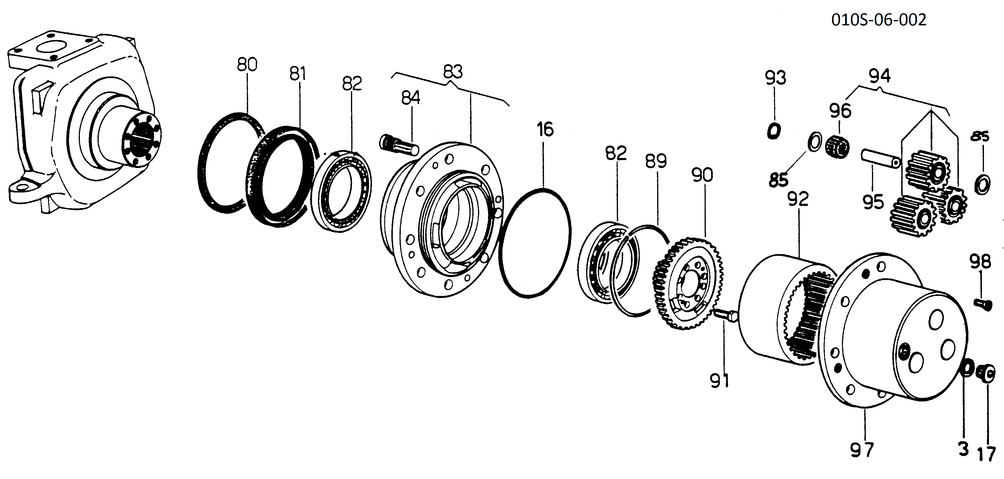 drawing for STEYR 1-33-741-019 - RING GEAR (figure 1)