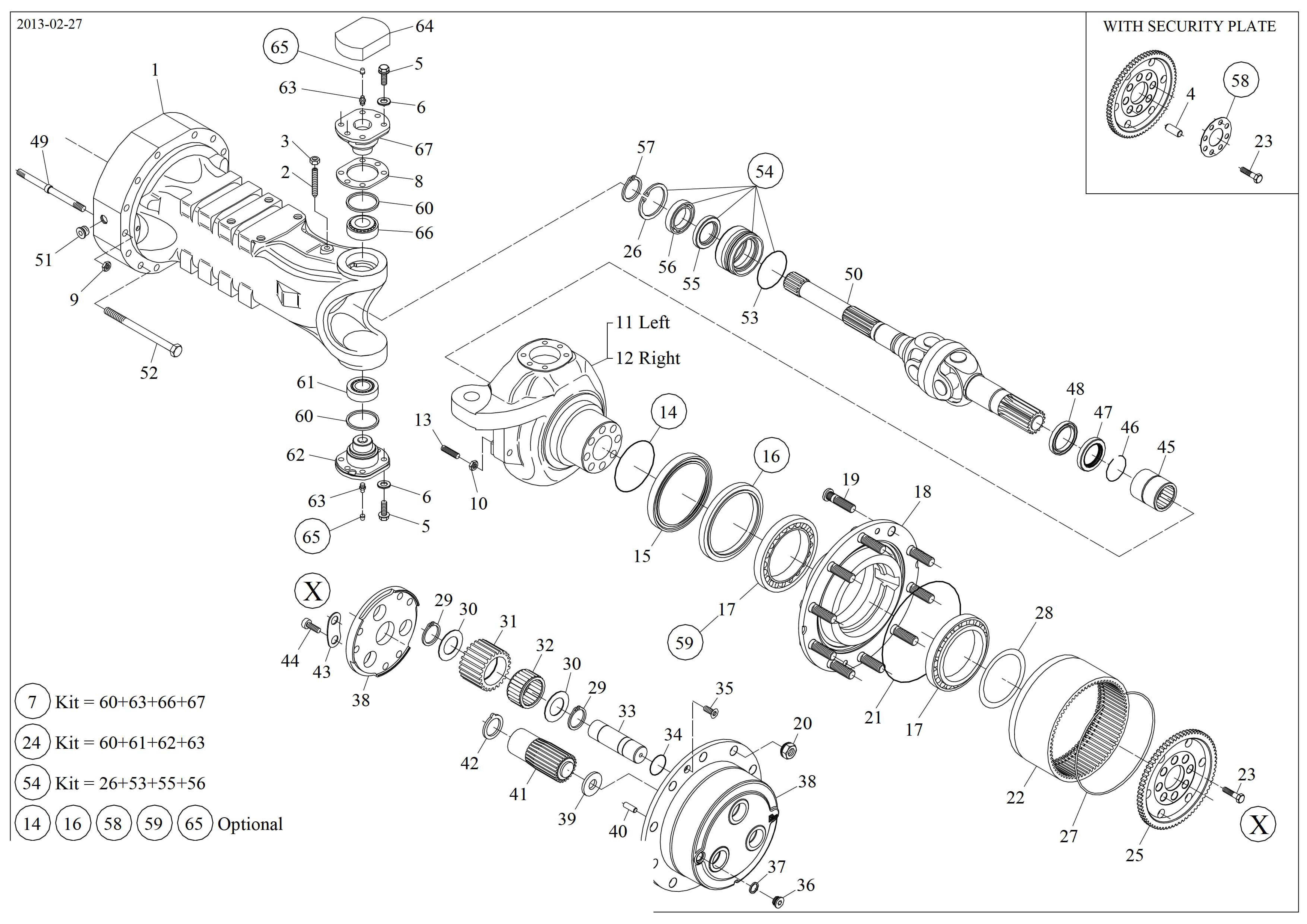 drawing for CNH NEW HOLLAND 71486975 - WHEEL HUB (figure 3)