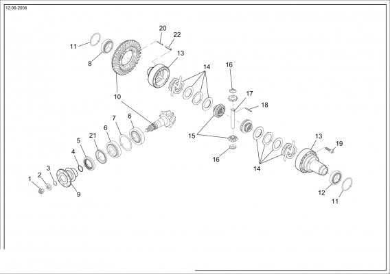 drawing for CNH NEW HOLLAND 84053093 - BEARING (figure 1)