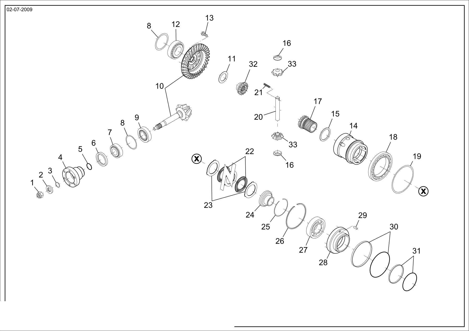 drawing for AGCO X548896500000 - SEAL - O-RING (figure 3)