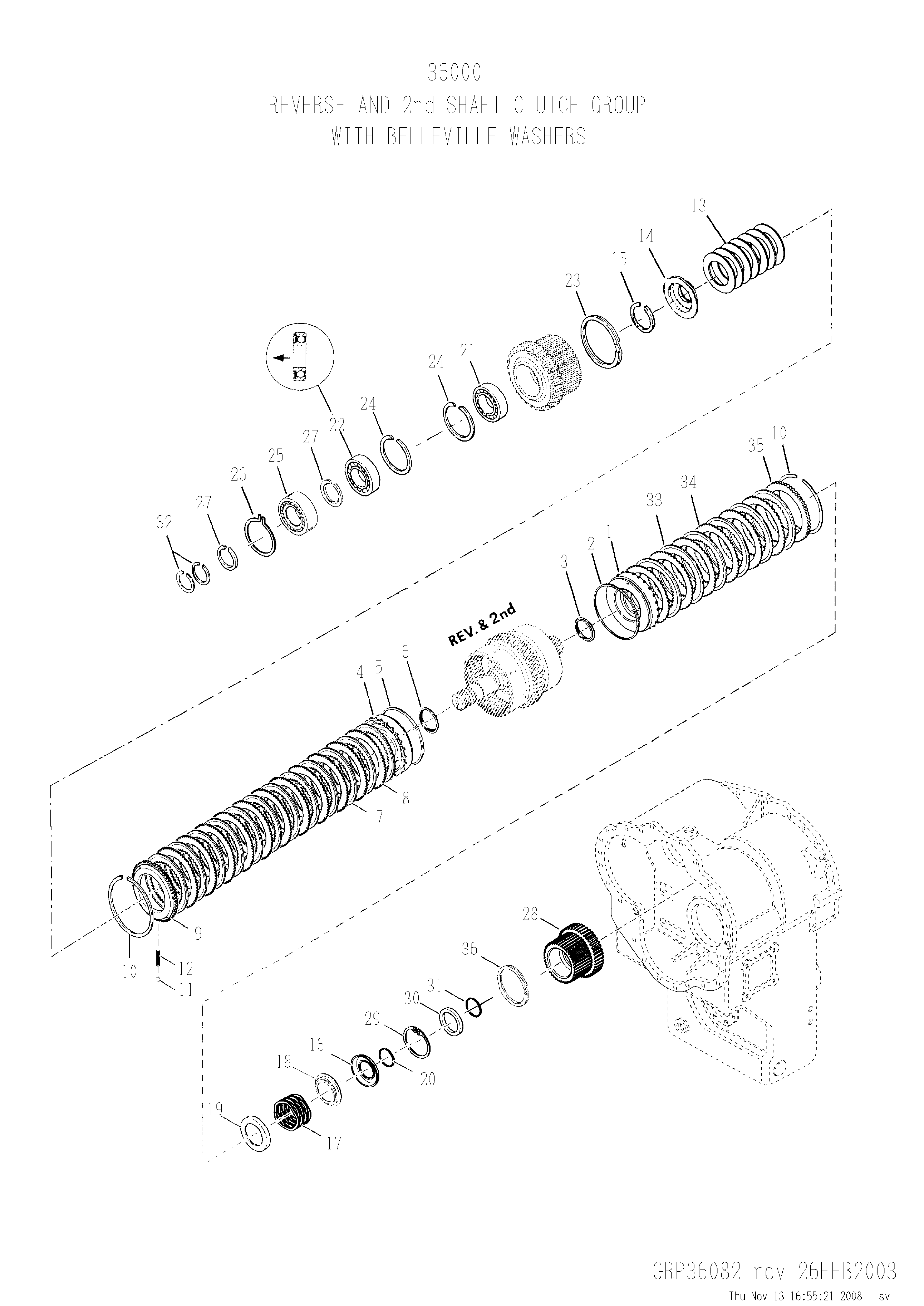 drawing for HARSCO 4001138-032 - BEARING (figure 5)