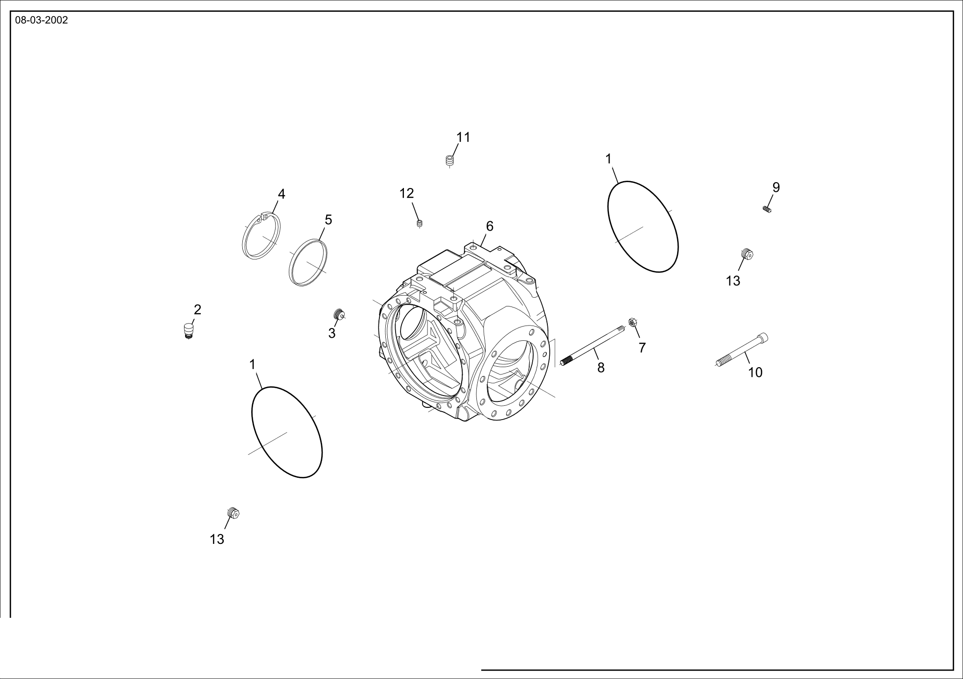 drawing for KOMATSU LTD. HU1722773 - STUD (figure 2)