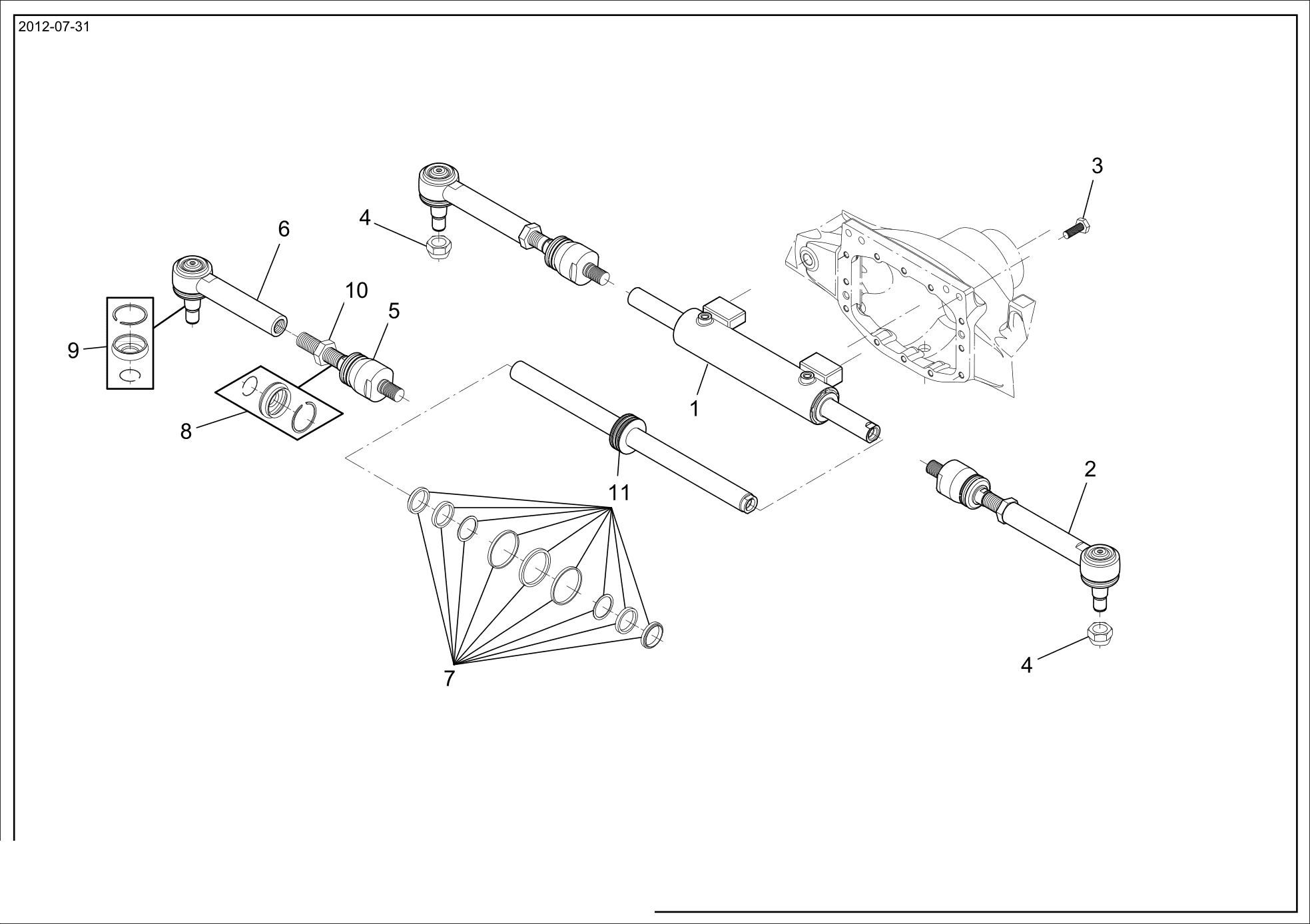 drawing for CNH NEW HOLLAND 135700421064 - BOLT (figure 1)