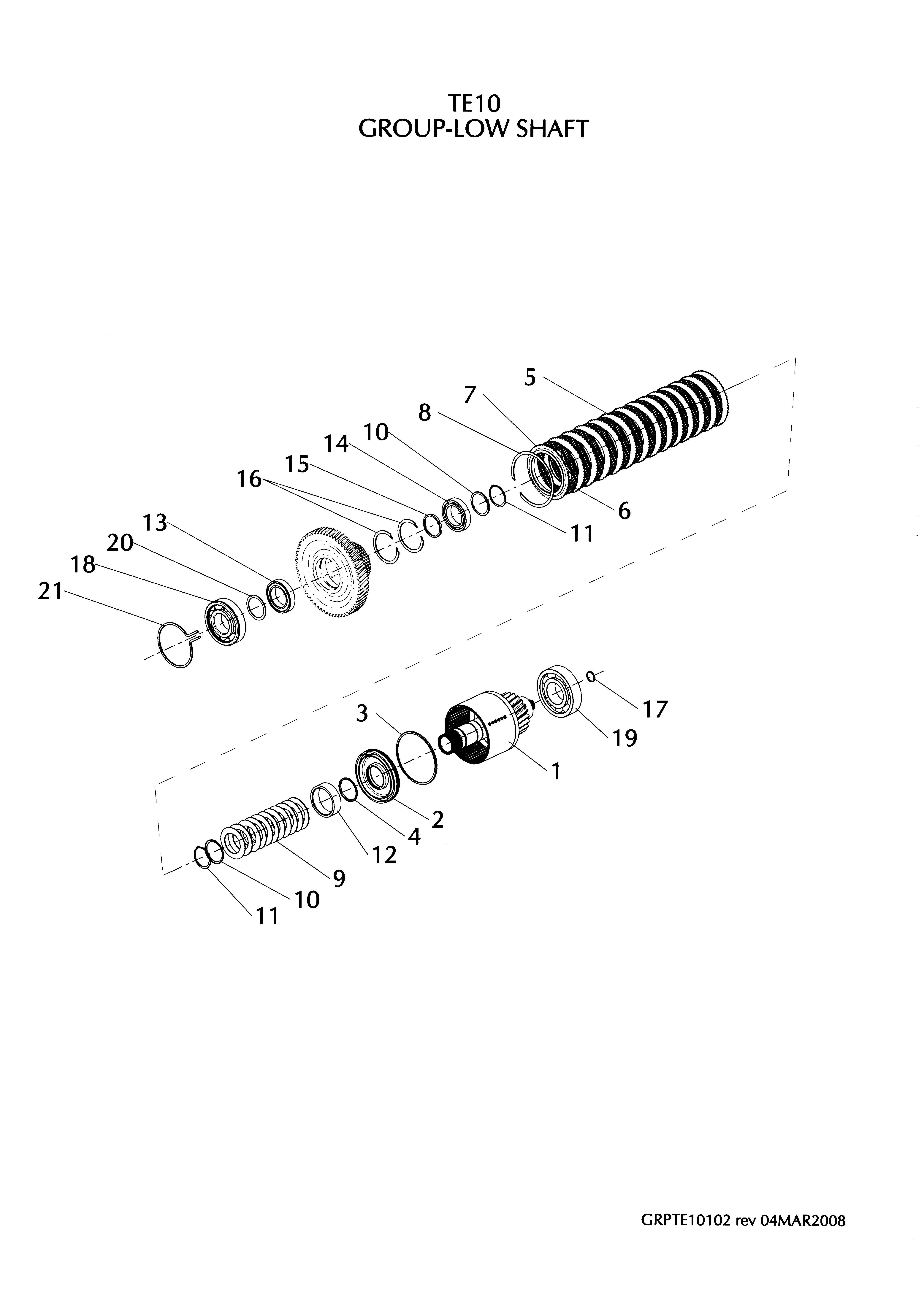 drawing for LOADLIFTER MANUFACTURING 102030 - SPACER (figure 1)
