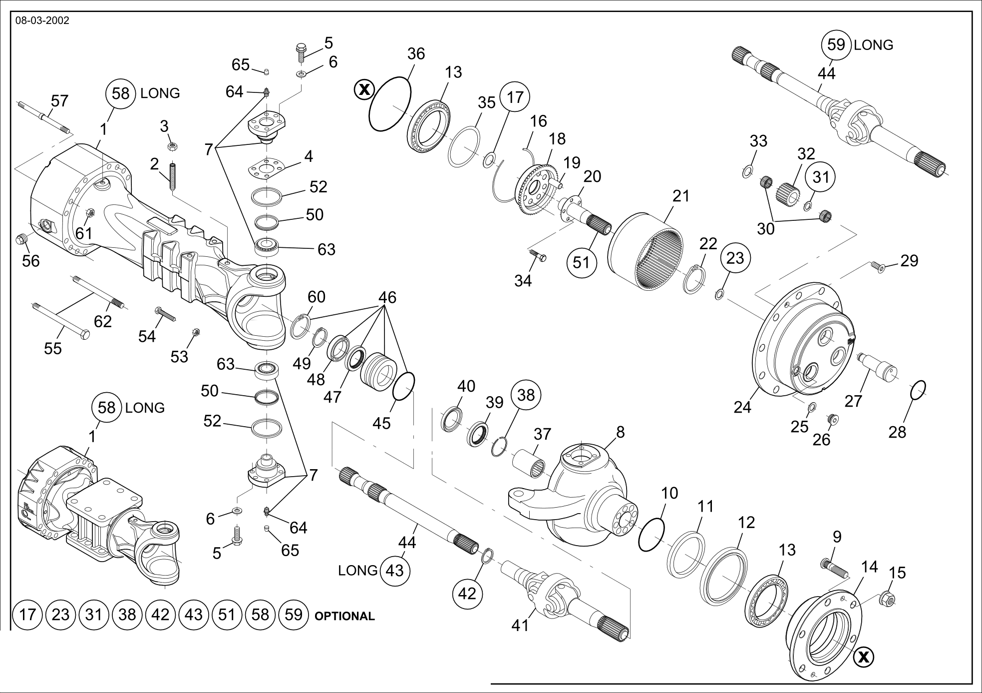 drawing for SHUTTLELIFT 1000895 - STEERING CASE (figure 1)