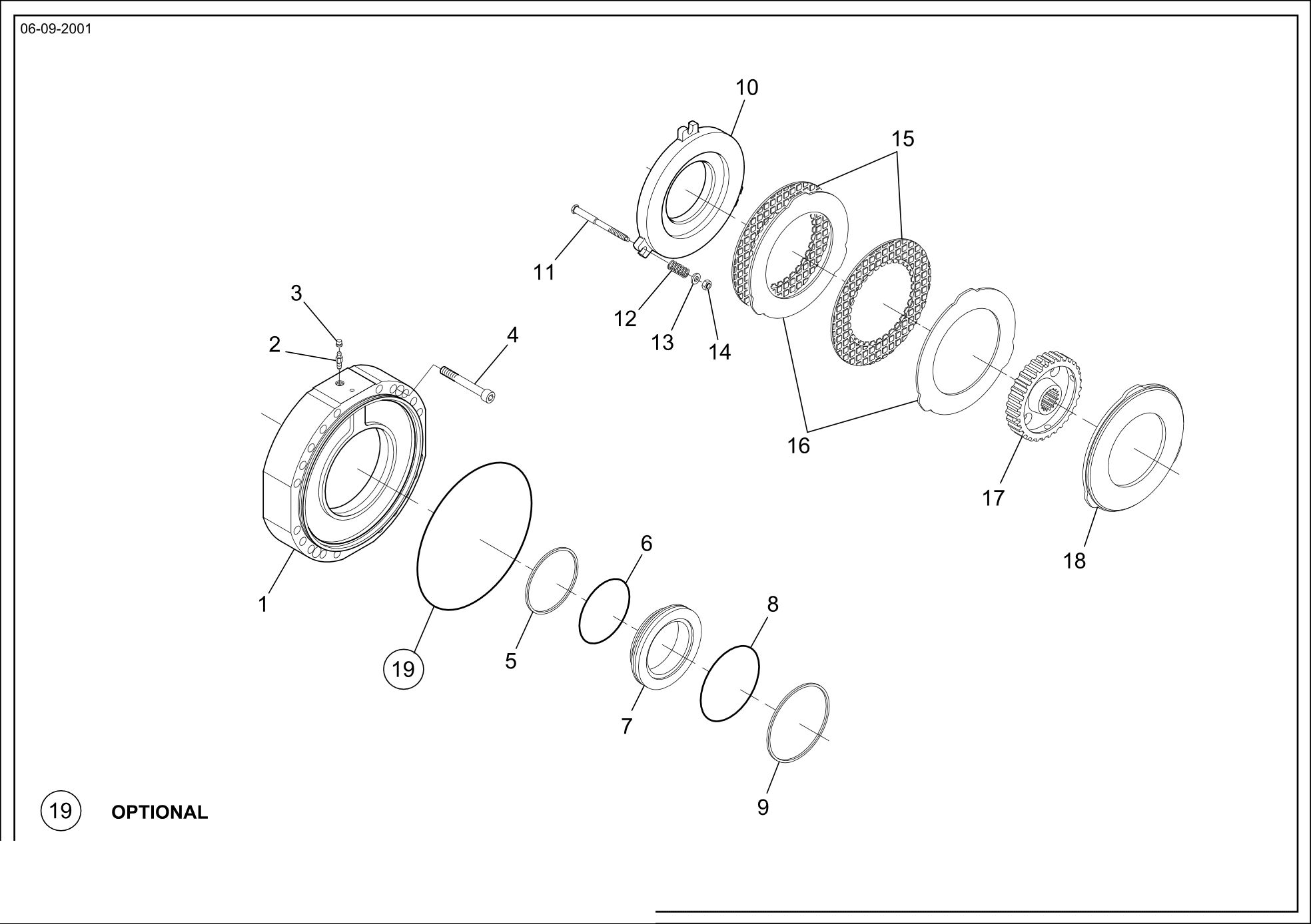 drawing for MERLO 048694 - BRAKE DISC (figure 5)