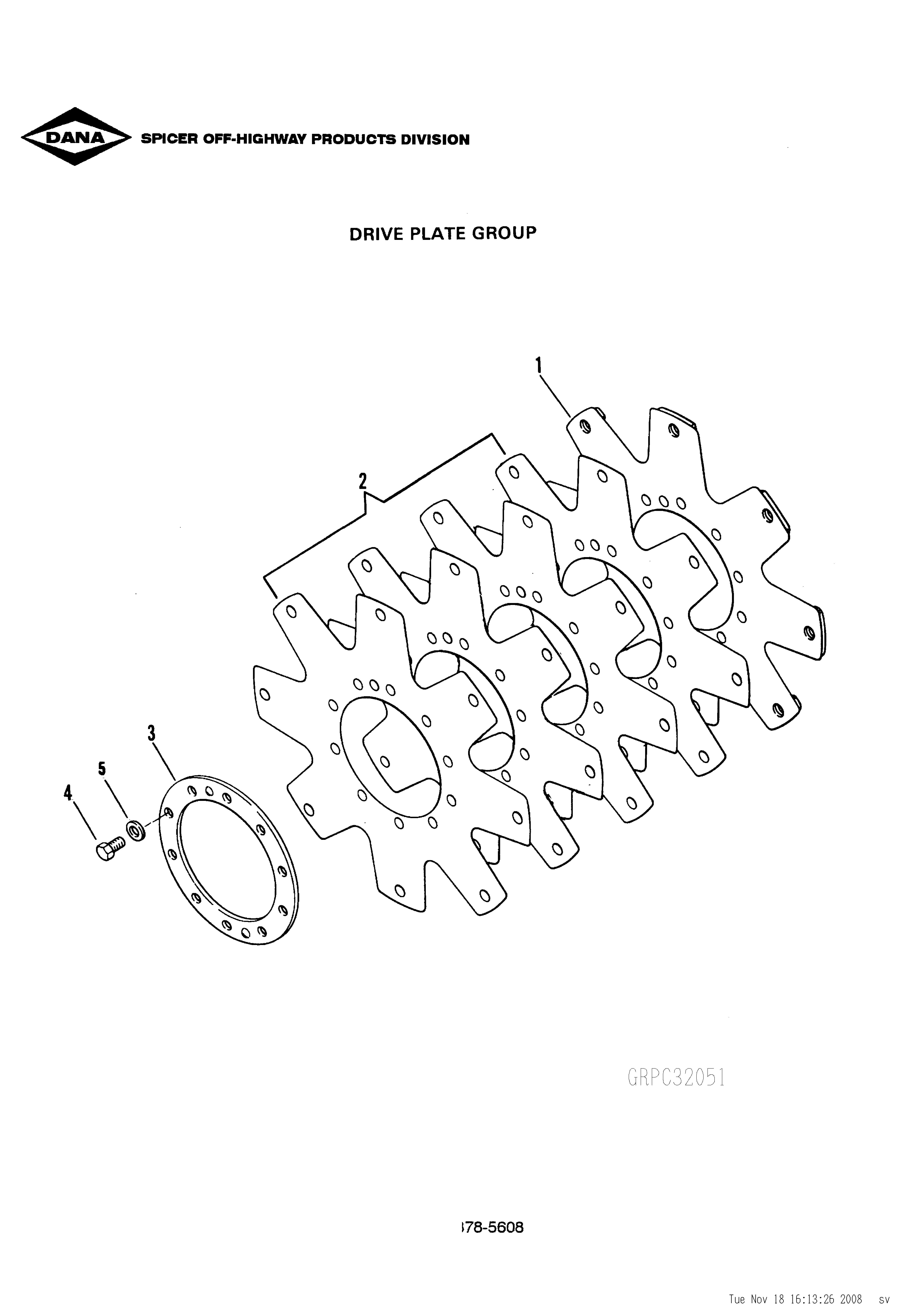 drawing for HOIST LIFT TRUCKS M04552 - RING (figure 5)