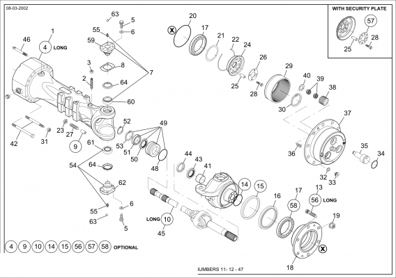 drawing for CNH NEW HOLLAND 71489235 - PLANET GEAR CARRIER (figure 4)