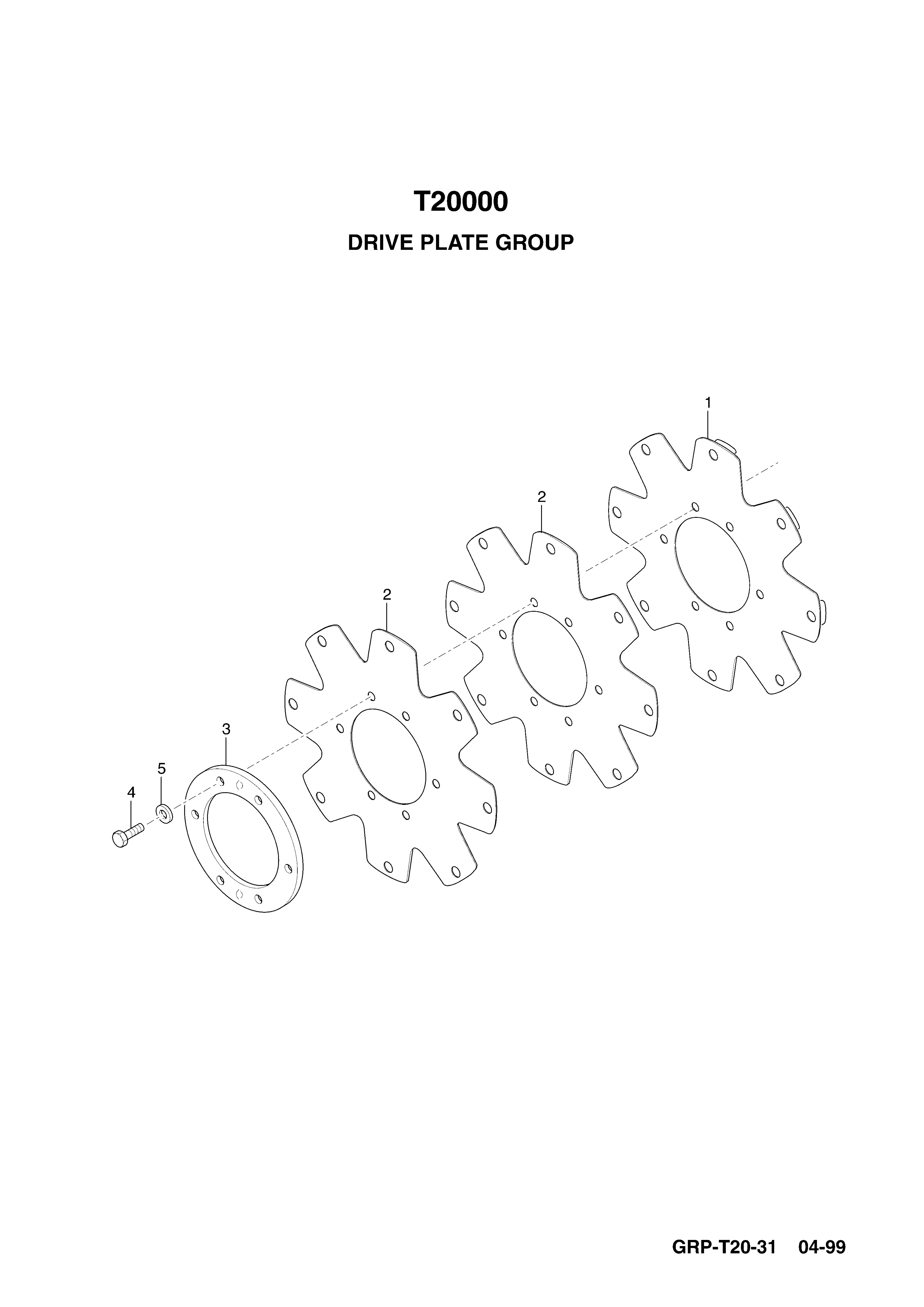 drawing for HSM HOHENLOHER 15177 - T20000 DRIVE PLATE KIT 13.12 WITH NUTS .375 UNF (figure 1)