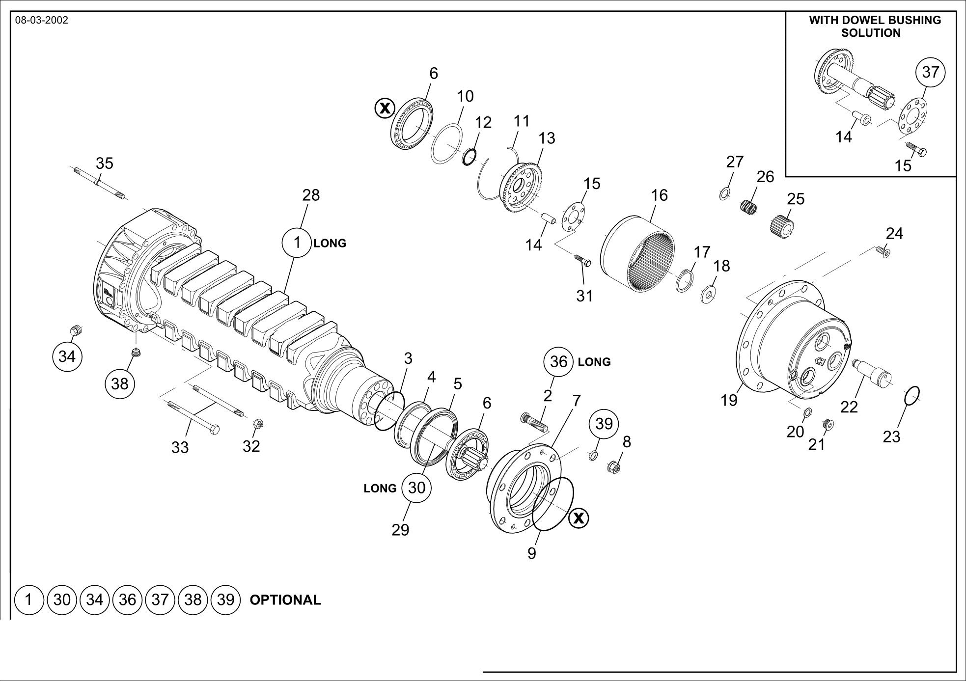 drawing for CNH NEW HOLLAND 153310267 - RING GEAR SUPPORT (figure 3)