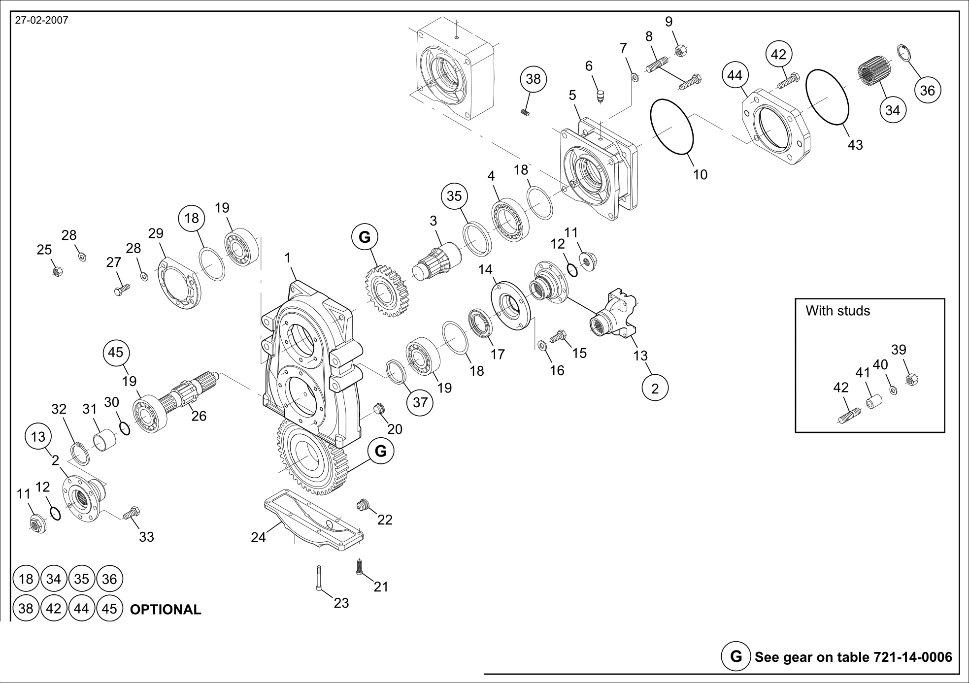 drawing for CNH NEW HOLLAND N13438 - OUTPUT SHAFT (figure 3)