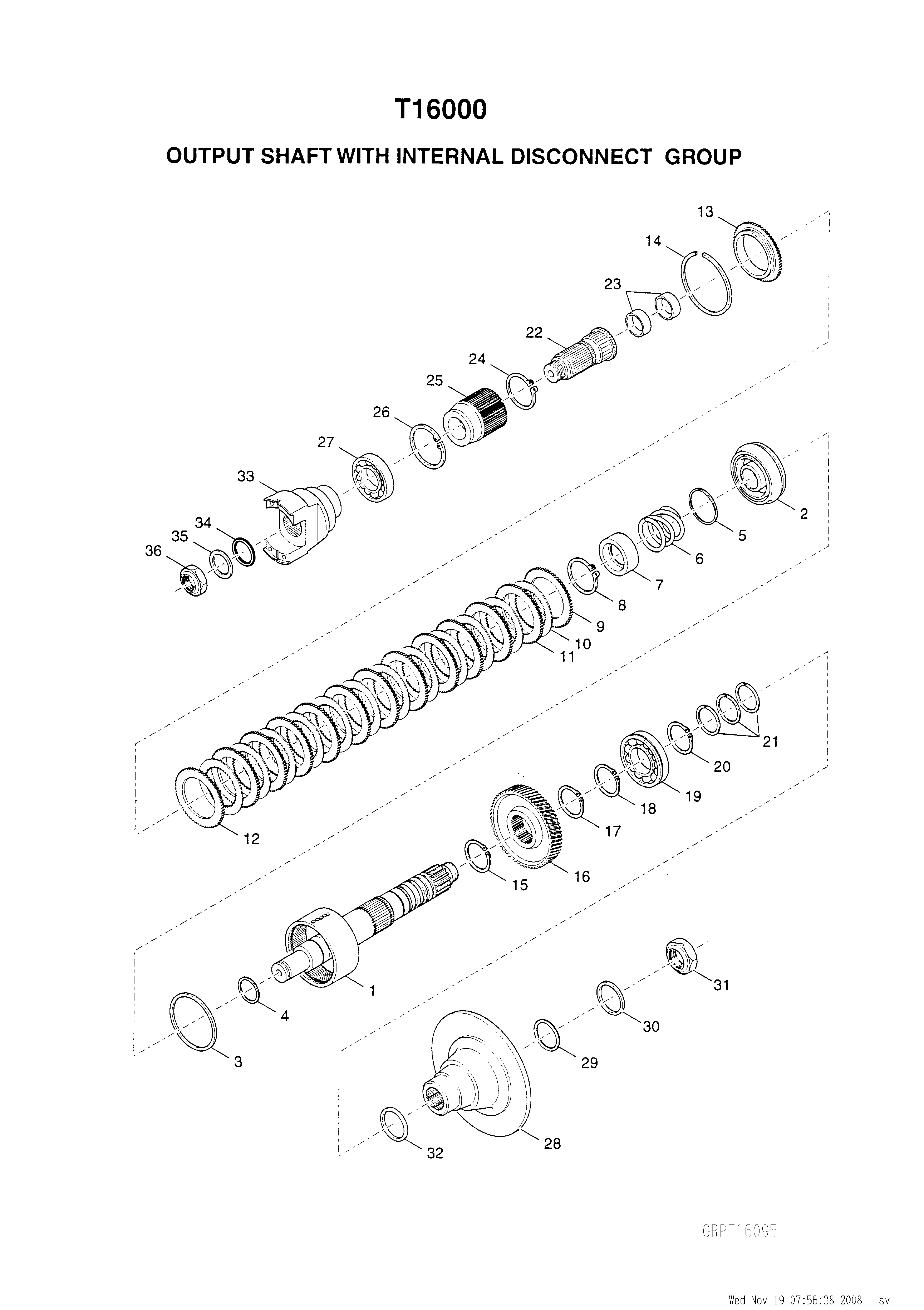 drawing for CNH NEW HOLLAND 85823852 - SHAFT + DRUM ASSY (figure 1)